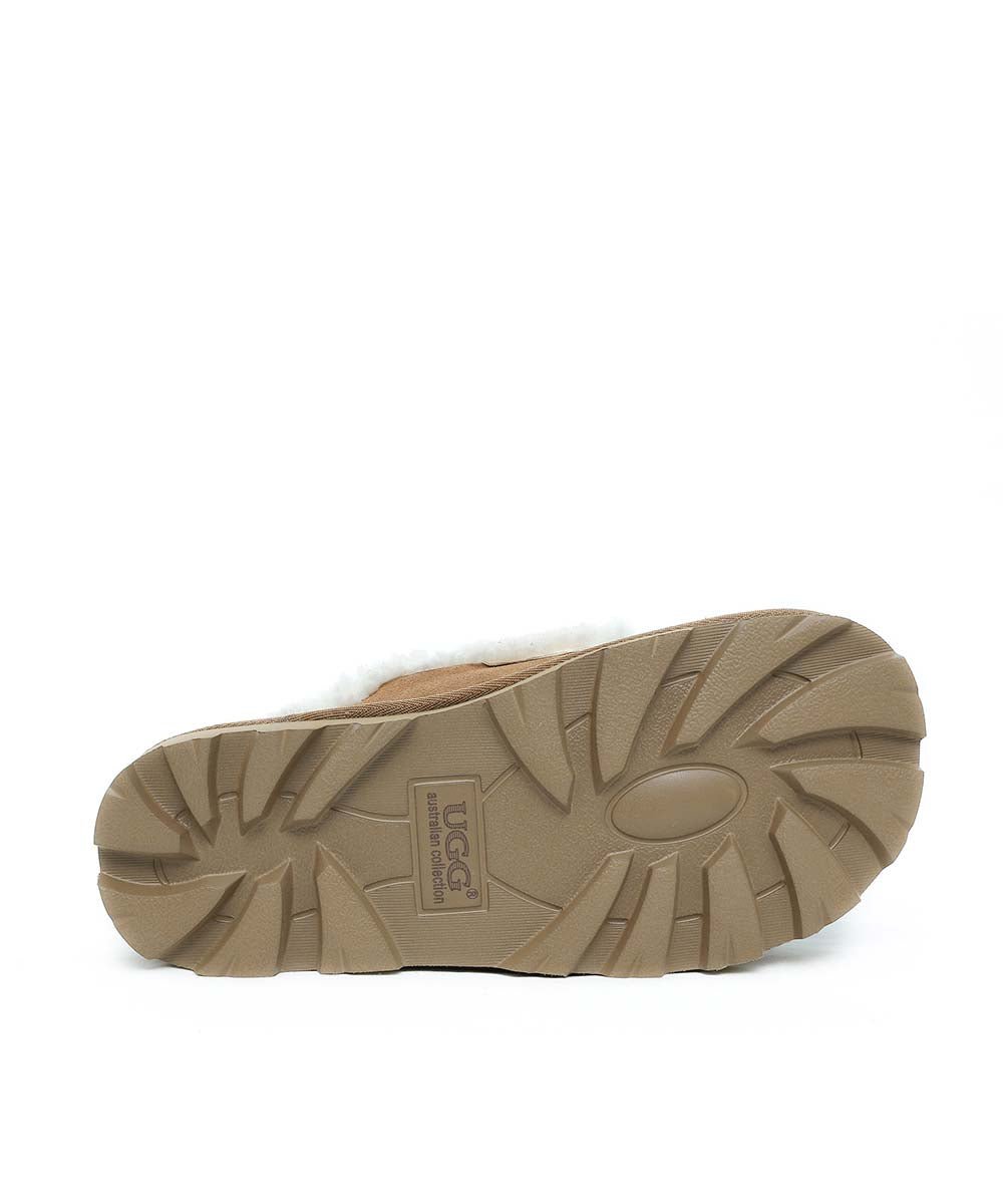 Women's UGG Violet Cozy Indoor/Outdoor Slippers - Soft Fleece Lined House Shoes for Winter Comfort - Perfect for Home, Lounge & Quick Errands