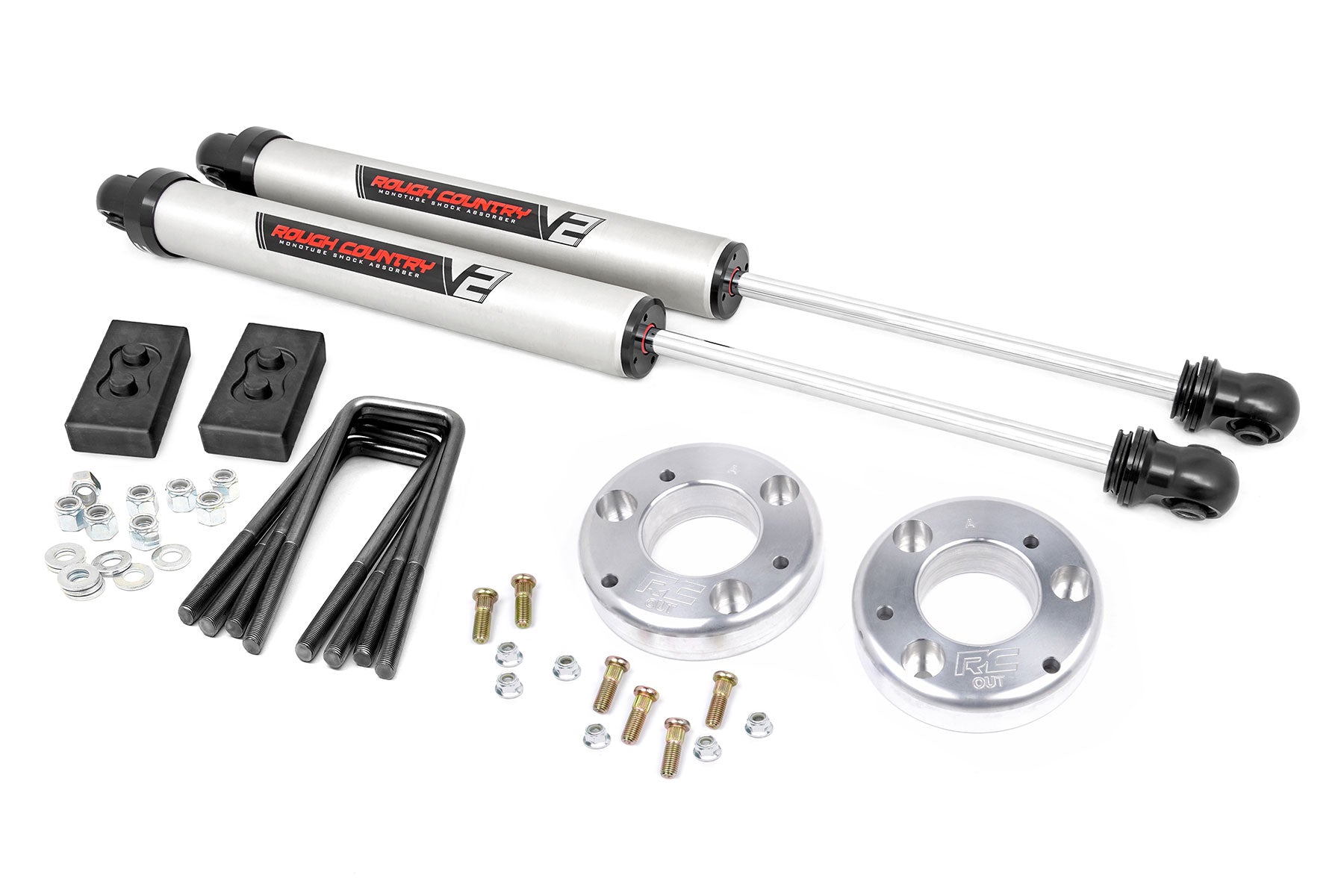 2 Inch Lift Kit for Ford F-150 2WD/4WD (2014-2020) | Aluminum Suspension Upgrade | Rough Ride V2 | Off-Road & Truck Customization