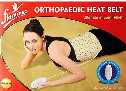 Flamingo Orthopedic Heating Belt for Back Pain Relief - Adjustable Support for Men & Women - Ideal for Work, Travel, and Home Use