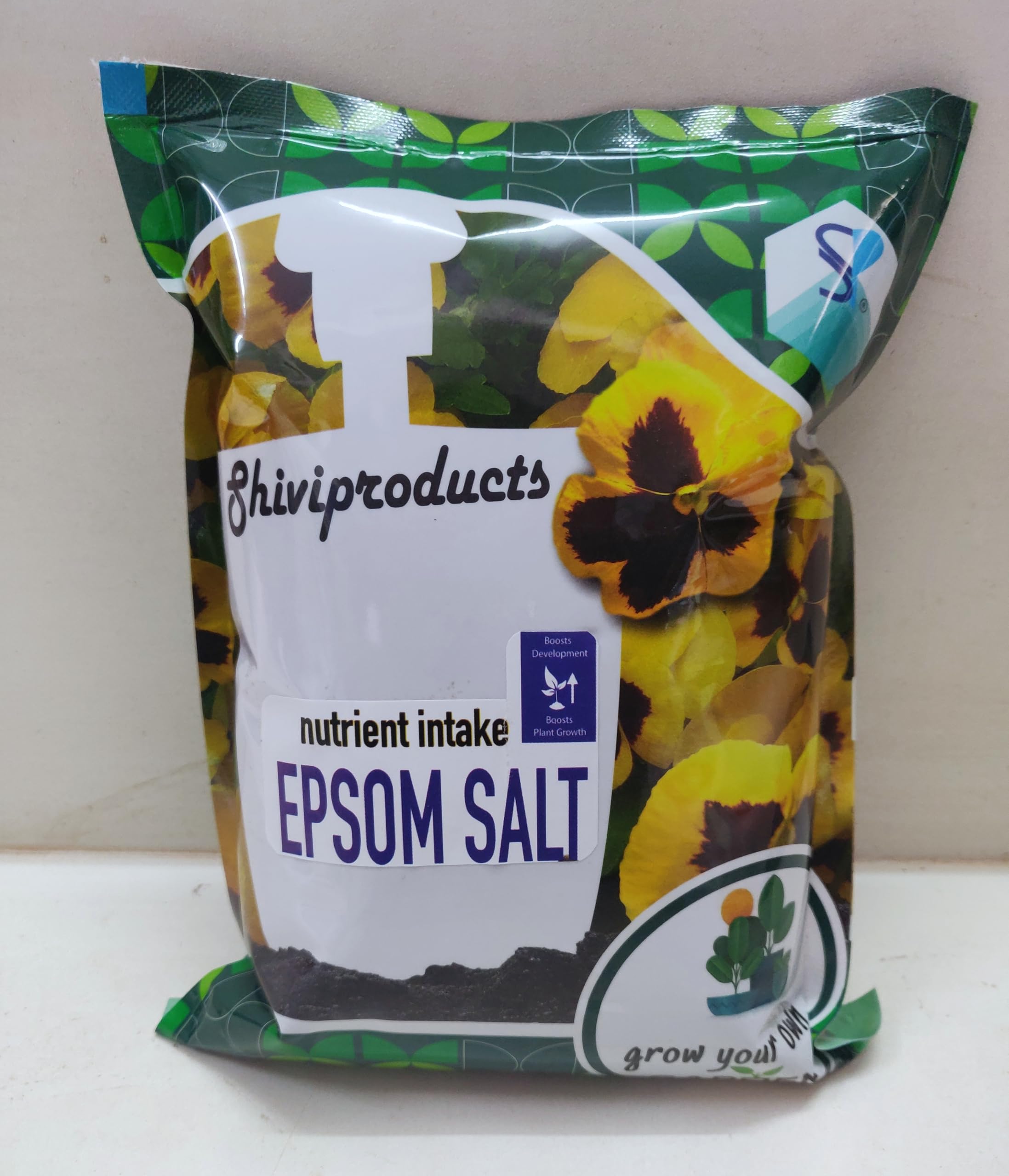 Shiviproducts Epsom Salt (Magnesium Sulfate) 800g - Organic Plant Fertilizer for Garden Growth, Nutrient Boost & Muscle Pain Relief - Perfect for Home Gardening, Lawn Care & Relaxing Bath Soaks