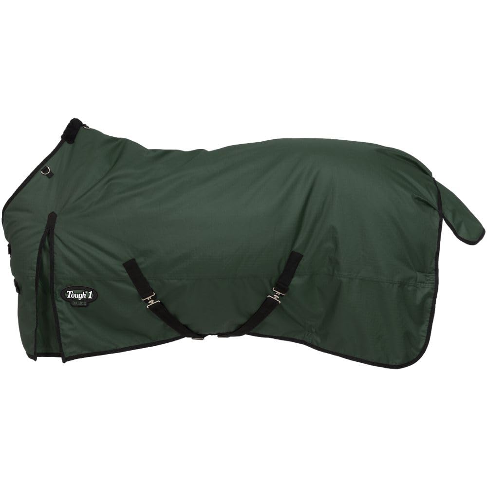 Tough1 1200D Turnout Blanket for Horses - Heavy Duty Waterproof Winter Horse Blanket for Stable & Outdoor Use - Ideal for Cold Weather Riding & Pasture Protection