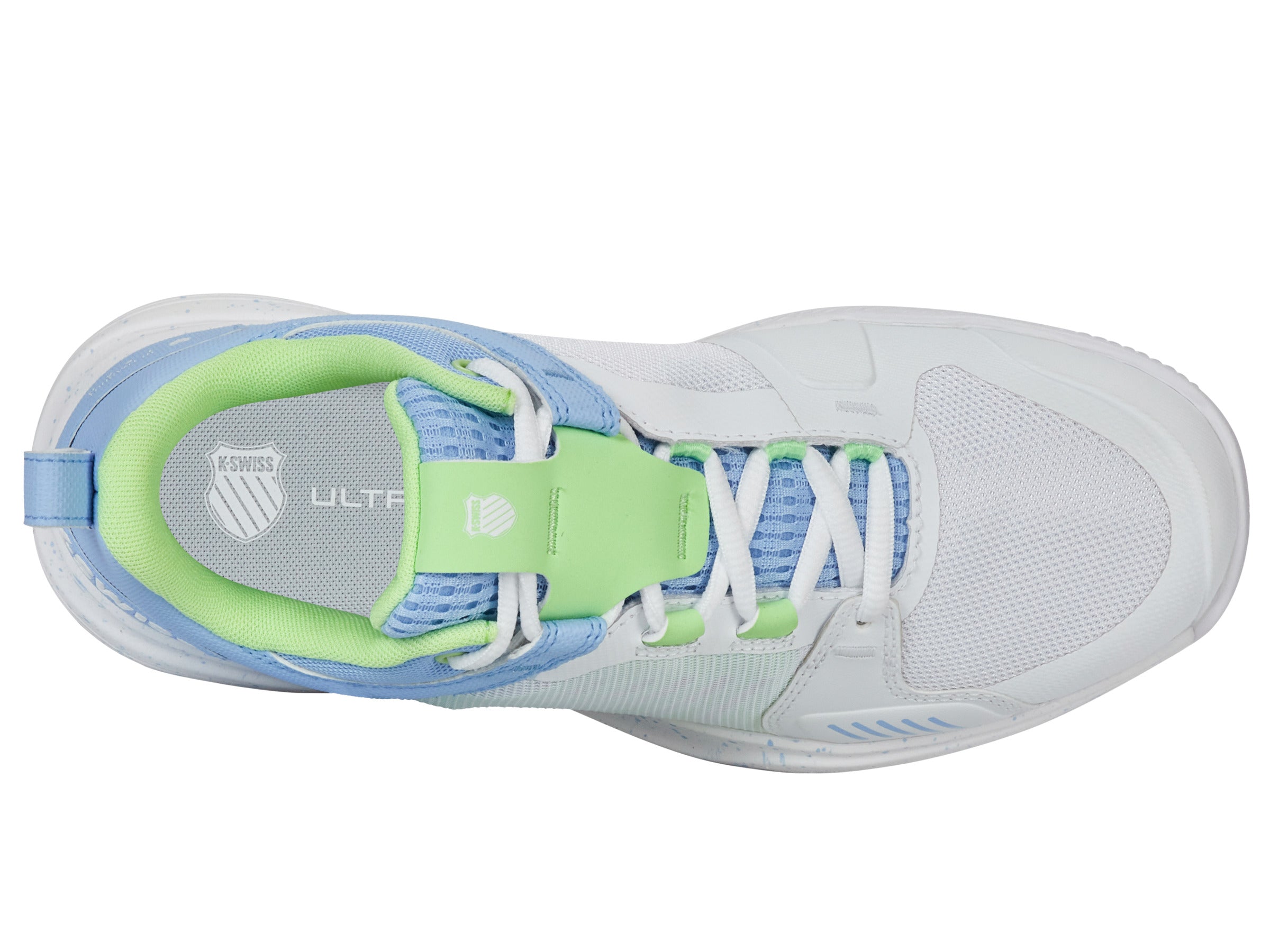 97395 112 M | ULTRASHOT TEAM Basketball Shoes - White/Dutch Canal/Paradise Green | High-Performance Sneakers for Court Play & Streetwear