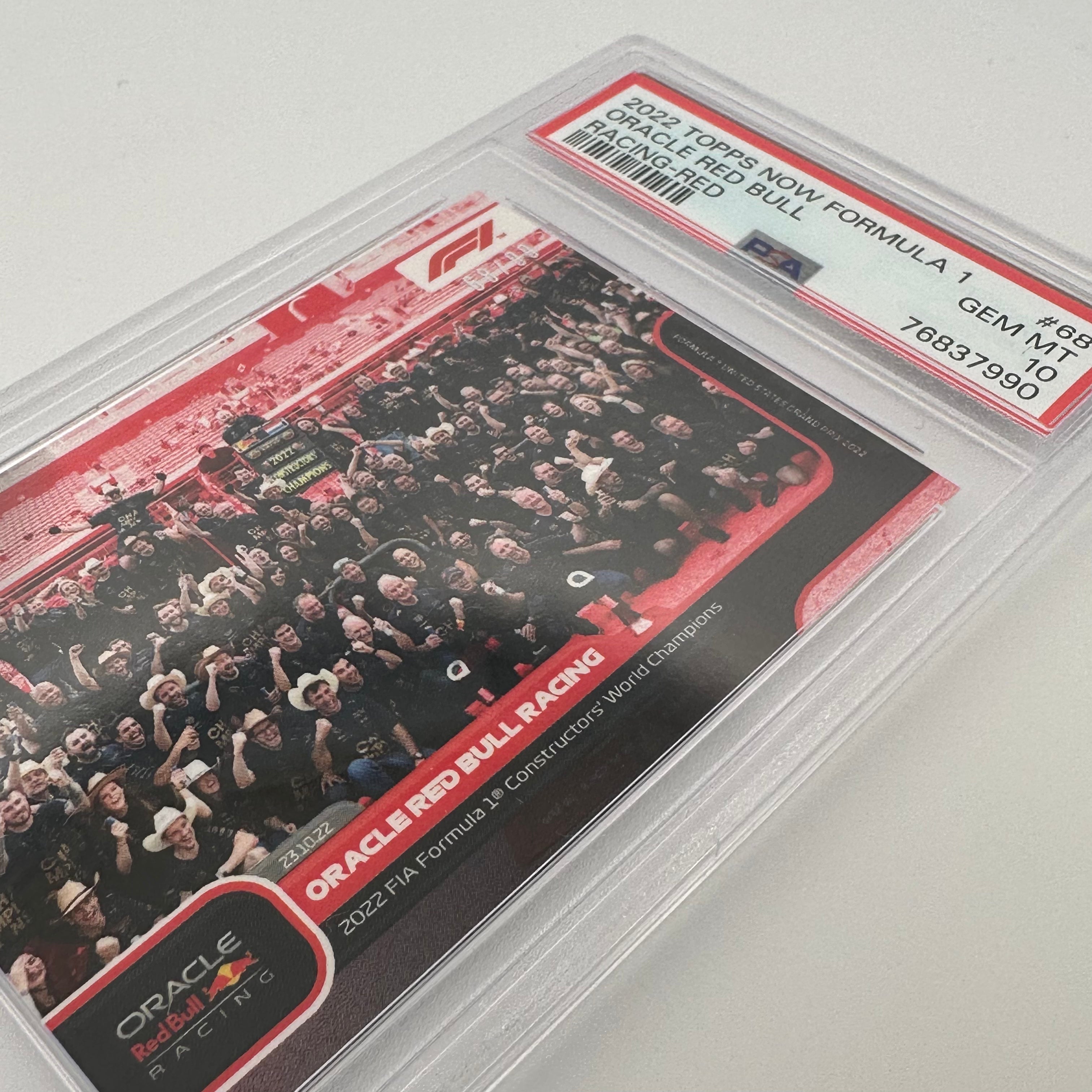 PSA 10 Graded 68/99 Oracle Red Bull Racing #68 F1 Trading Card - Perfect for Collectors, Sports Memorabilia & Formula 1 Fans
