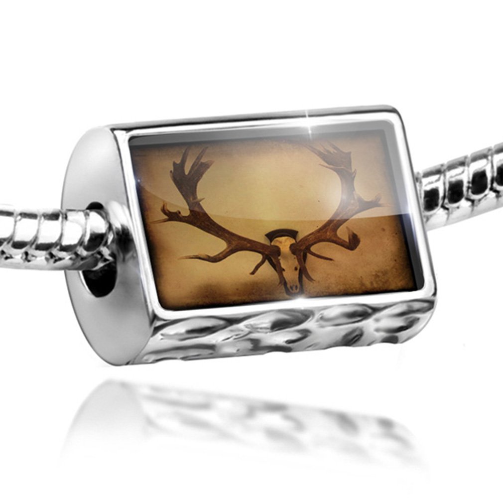 Charm Deer Antlers Beads - Compatible with European Bracelets for Women & Men - Perfect for DIY Jewelry Making, Boho Style Accessories & Gift Giving