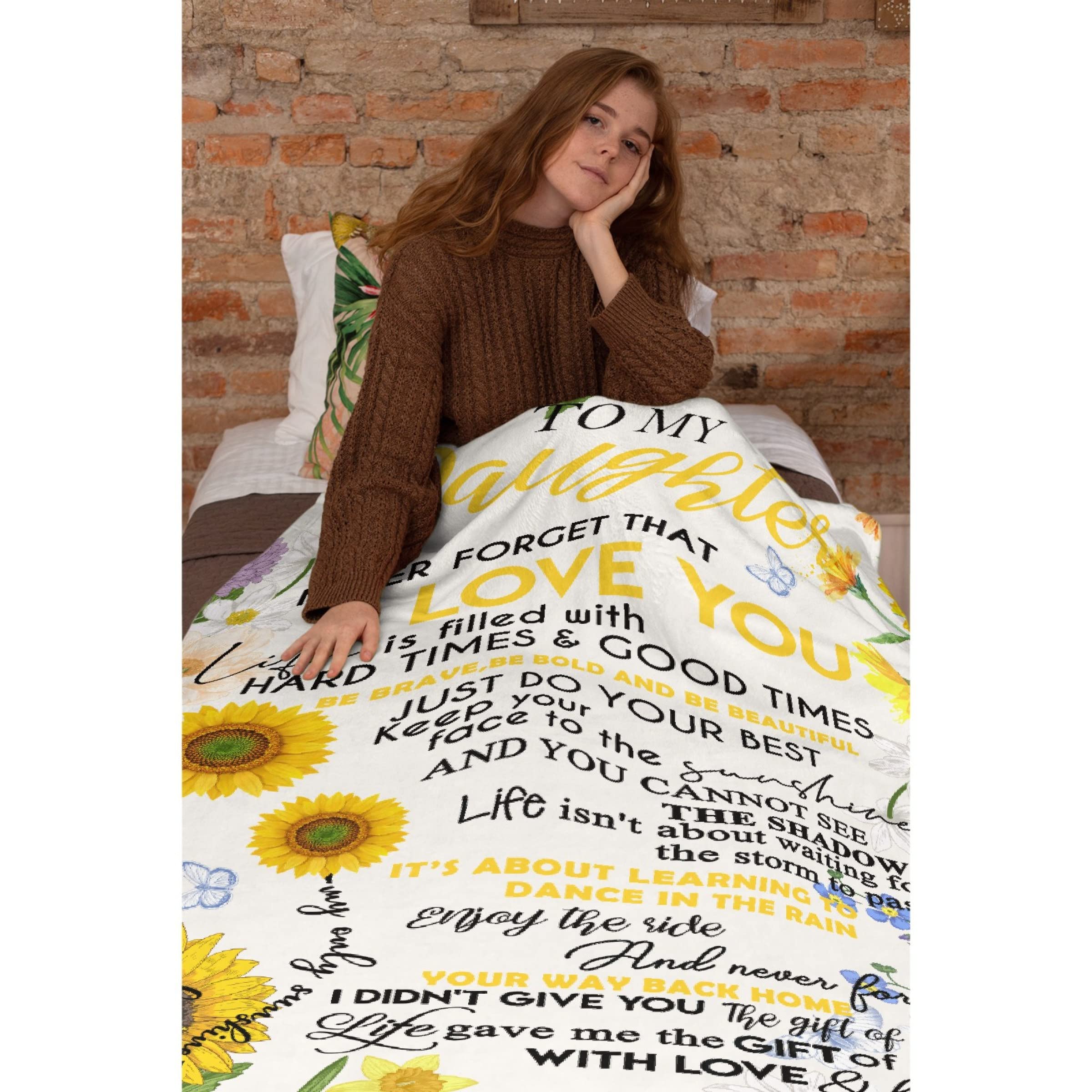 Sunflower Love Flannel Blanket - Ultra Soft & Cozy 120