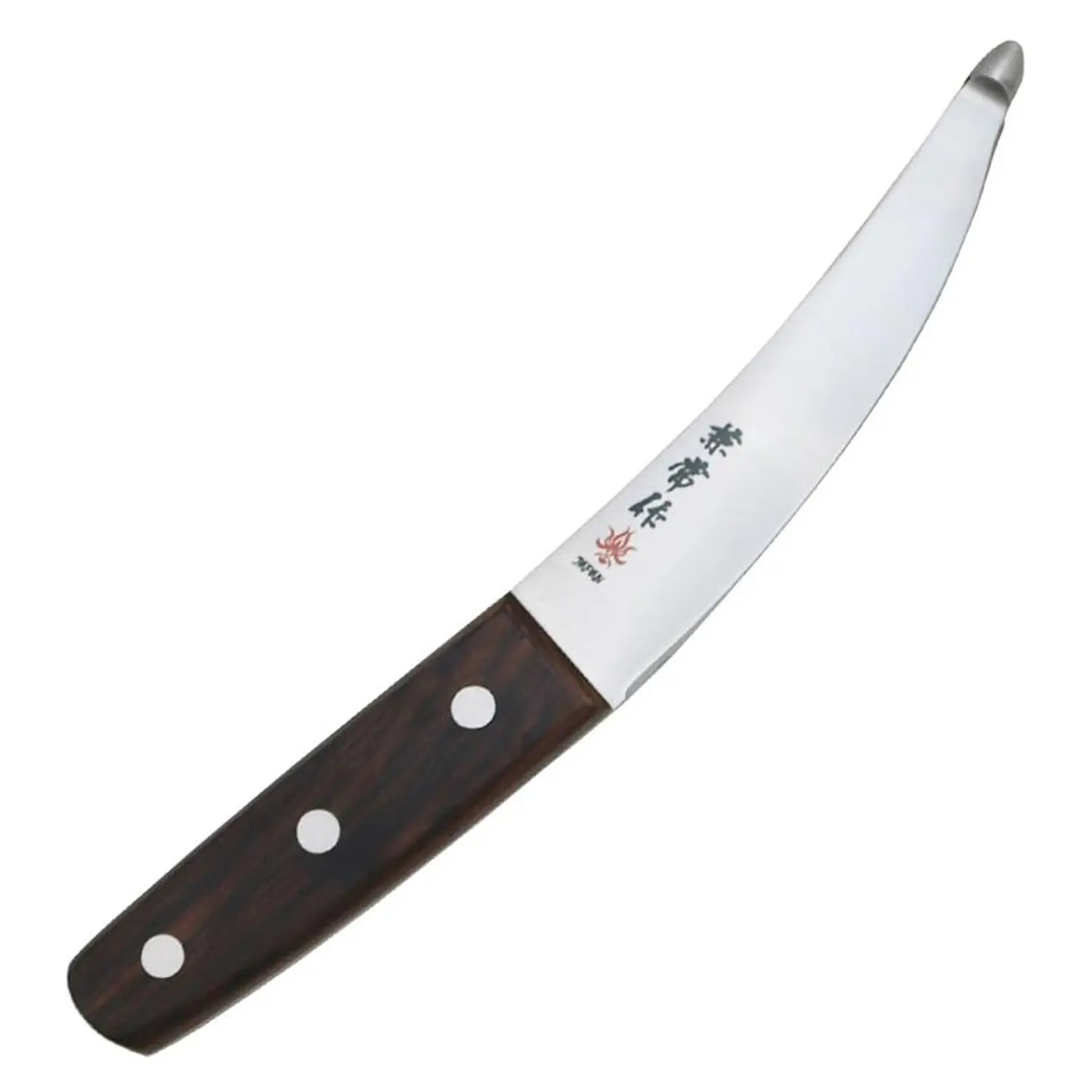 Premium Kanetsune Seki High Carbon Steel Gut & Tripe Knife 140mm - Professional Butcher & Kitchen Knife for Meat Processing, Hunting, and Outdoor Cooking