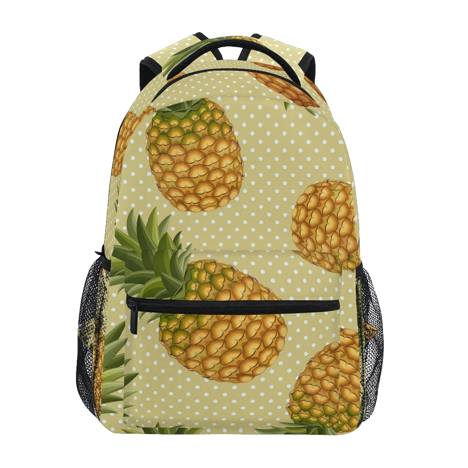 ALAZA Pineapple Polka Dot Laptop Bag for Travel, School & Work - 15.6 Inch Waterproof Computer Backpack for Men & Women - Perfect for Commuting, College & Business Trips