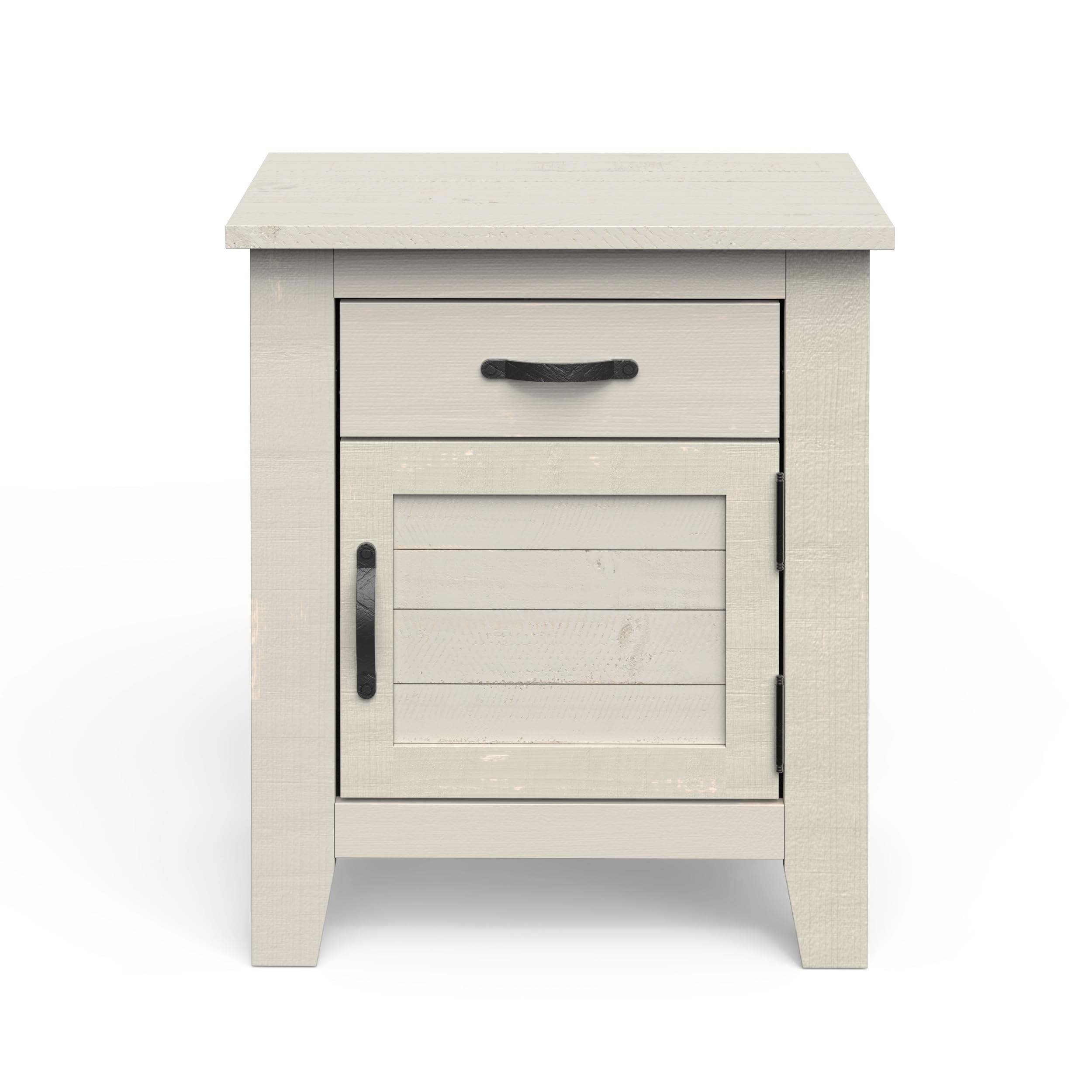 Child Craft Long Beach 1-Drawer Nightstand - Sturdy Pinewood Nursery or Bedroom Side Table with Large Storage Drawer, Non-Toxic Baby-Safe Pumice Finish - Perfect for Baby Rooms, Kids' Bedrooms & Guest Rooms