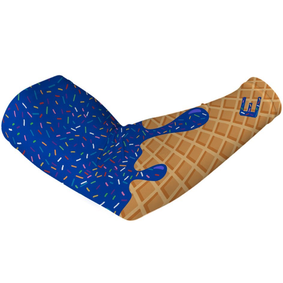 Royal Ice Cream Arm Sleeve - UV Protection Cooling Compression Sleeves for Sports, Running & Outdoor Activities | Perfect for Summer, Golf, Tennis & Cycling
