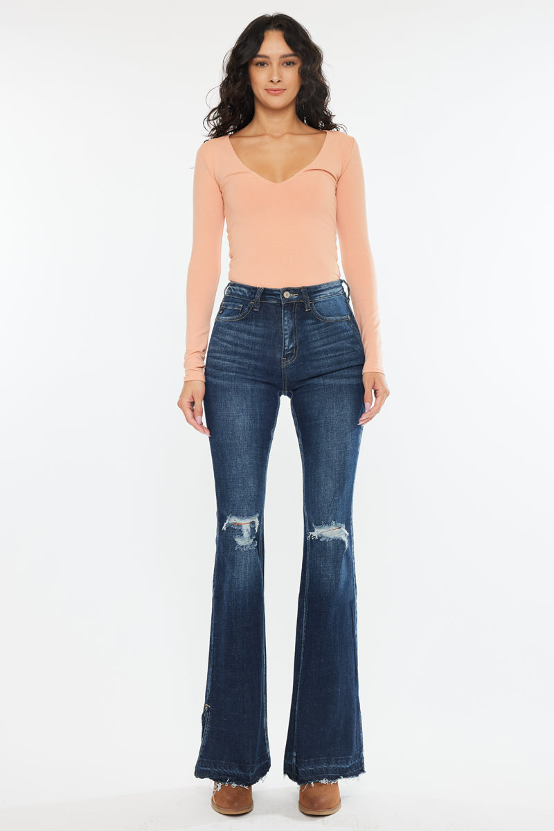 Bailey High Rise Flare Jeans for Women - Stretchy Denim Pants with Comfortable Fit | Perfect for Casual Wear, Date Night & Office Outfits