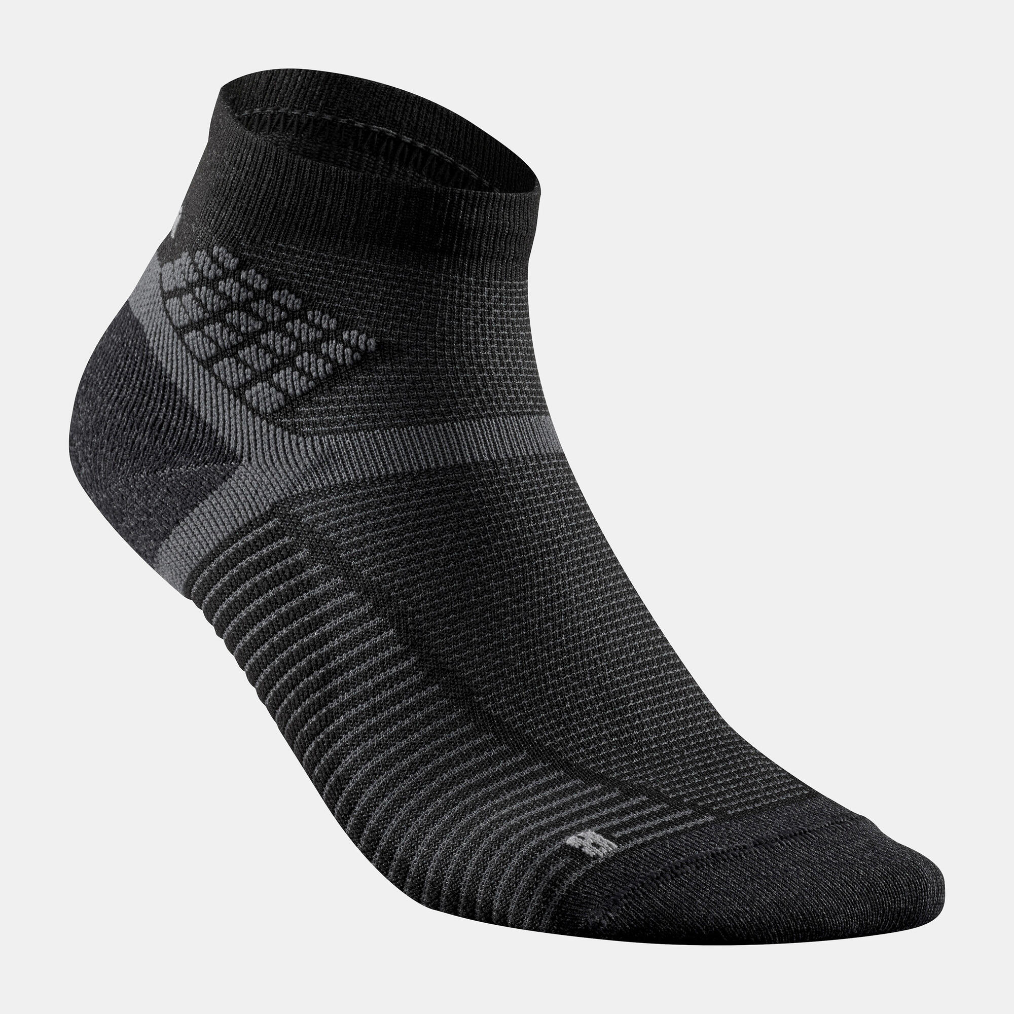 Quechua Hike 500 Mid Hiking Socks - 2 Pairs of Breathable Moisture-Wicking Trekking Socks for Men & Women - Perfect for Hiking, Camping and Outdoor Adventures