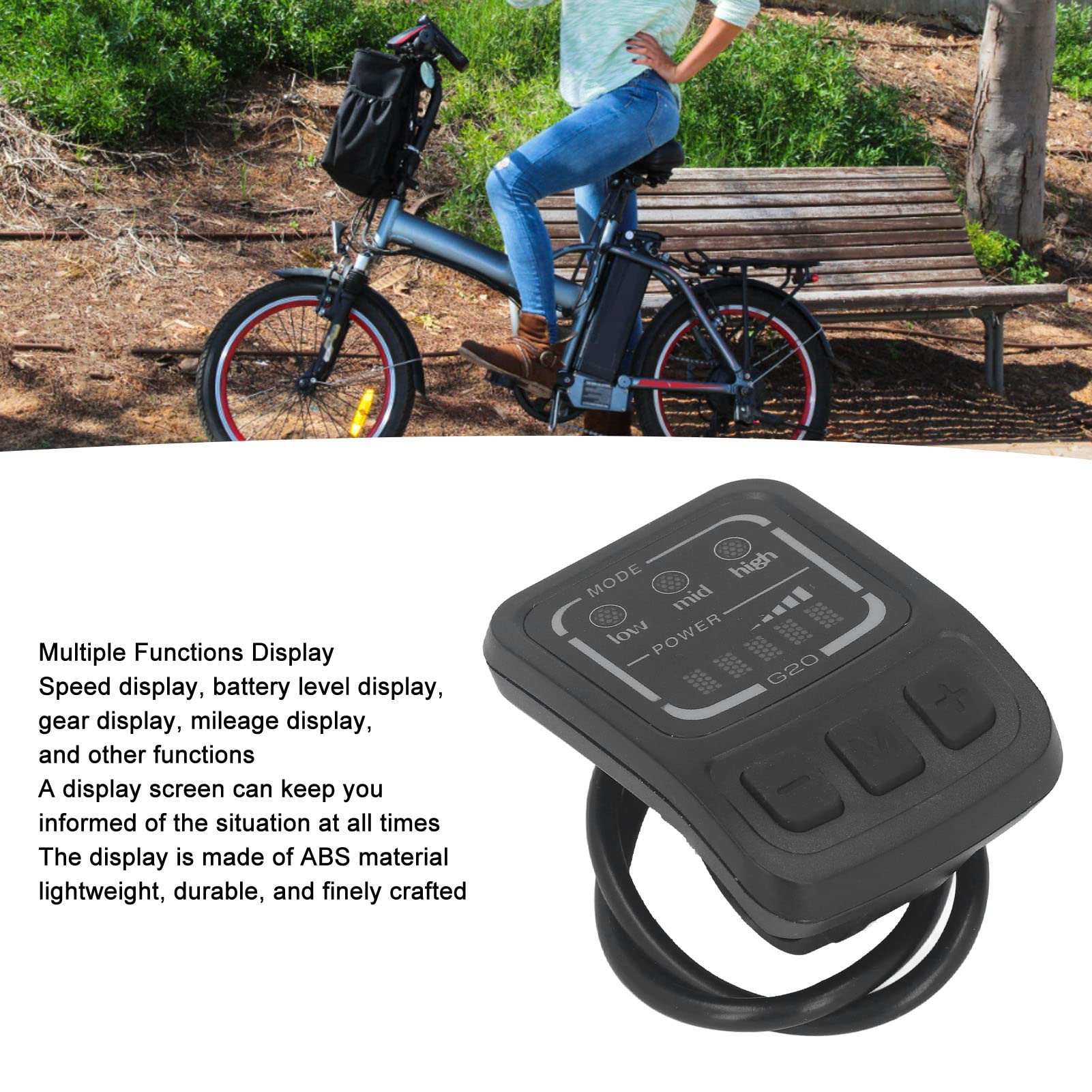 Alomejor G20 F Electric Scooter LED Display with Interface - High Visibility Screen for Commuting & Urban Travel