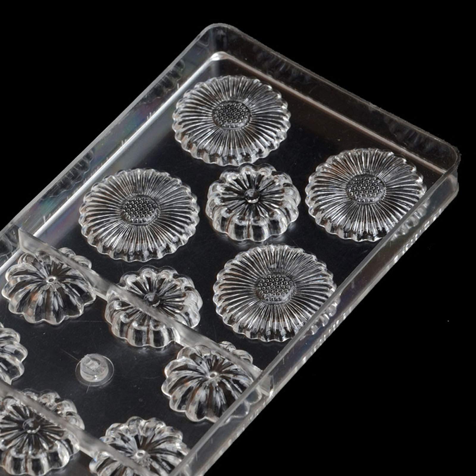 Premium Polycarbonate Chocolate Molds for Baking - 6 Cavity Clear Hard Plastic Candy Molds for DIY Chocolate, Candy Making, Cake Decorating - Perfect for Home Baking, Party Treats & Holiday Gifts