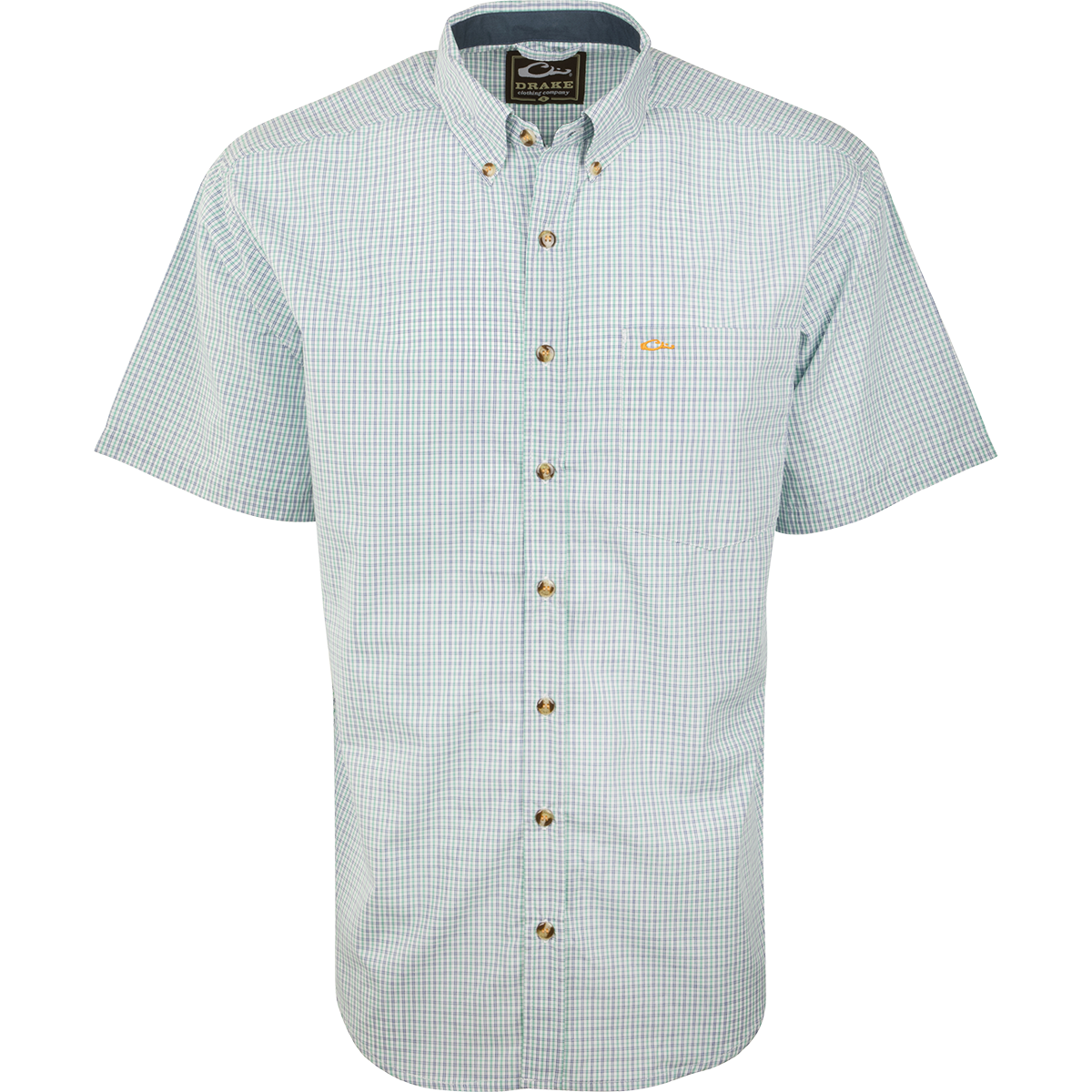 Big Easy Plaid Short Sleeve Shirt for Men - Casual Summer Button Down Shirt - Perfect for Outdoor Activities, BBQ Parties & Weekend Getaways