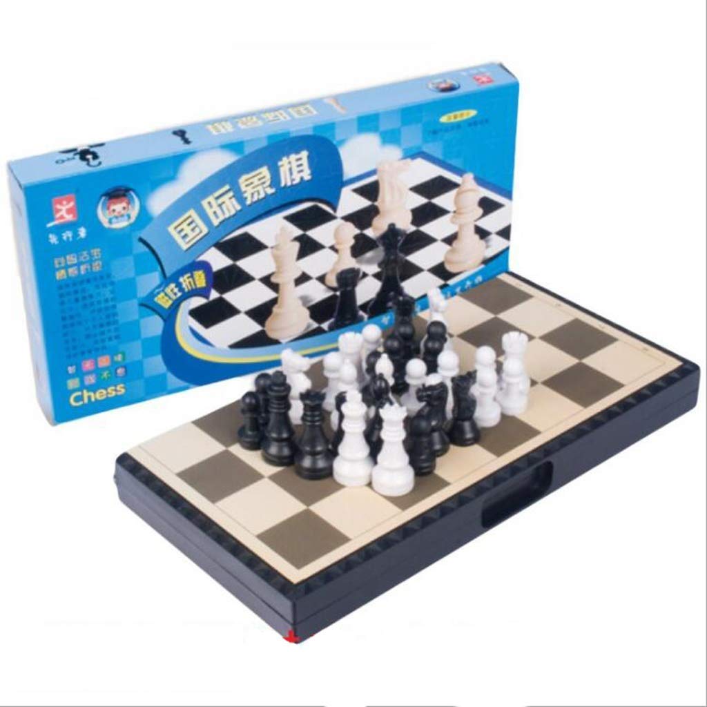 EOTECK Portable Magnetic Chess Set - Folding Plastic Chessboard with Storage | Travel, Kids, Adults | Indoor & Outdoor Board Game, Gift for Chess Lovers, Puzzle Game for Family Fun