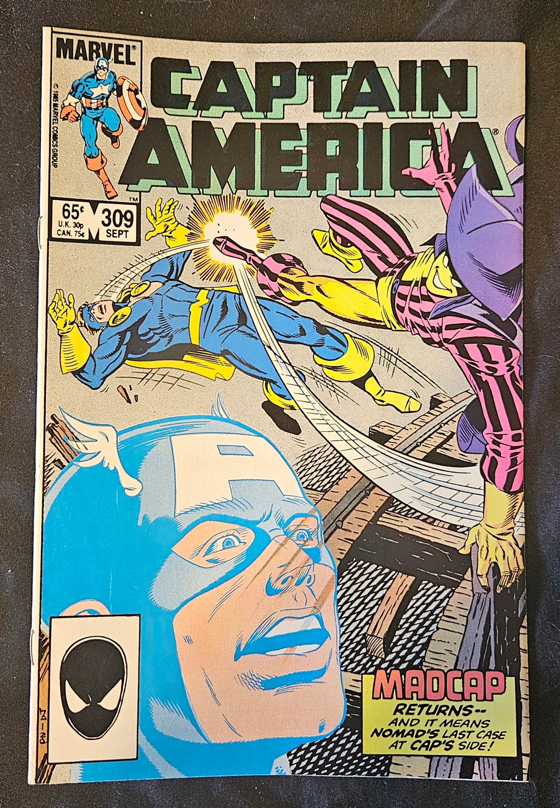 Marvel Comics Captain America #309 Scourge's Last Laugh July 1985 Issue - Vintage Collectible Comic Book for Marvel Fans & Comic Collectors | Perfect for Display, Gifts & Investment