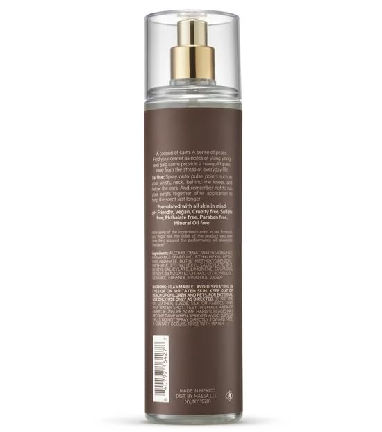 Namaslay Calming & Meditative Body Mist for Women - Ylang Ylang & Palo Santo Scented Fragrance Spray | 8 fl oz Aromatherapy Mist for Relaxation, Yoga & Stress Relief