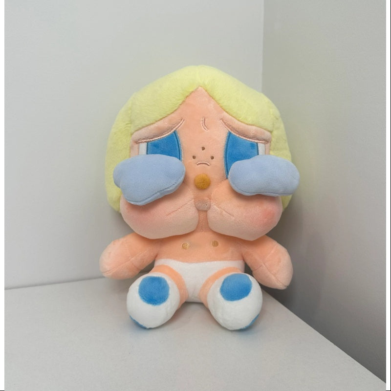 Crybaby The Fluffy Tear Blonde Ver. Plush Doll 2024 Thailand Limited Edition - Soft Kawaii Collectible Toy for Anime Fans, Gift for Girls & Boys, Perfect for Bedroom Decor, Cosplay Props, and Cute Photo Shoots