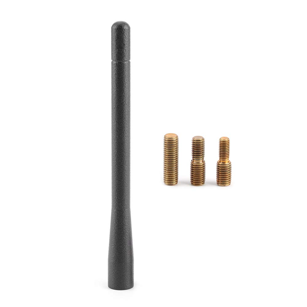 4.7in Universal Car Short Antenna - Aluminum Alloy AM/FM Mast Replacement for Silverado 1500 2007-2019 - Enhanced Radio Signal Reception for Trucks, SUVs & Vehicles | Perfect for Road Trips & Daily Commuting