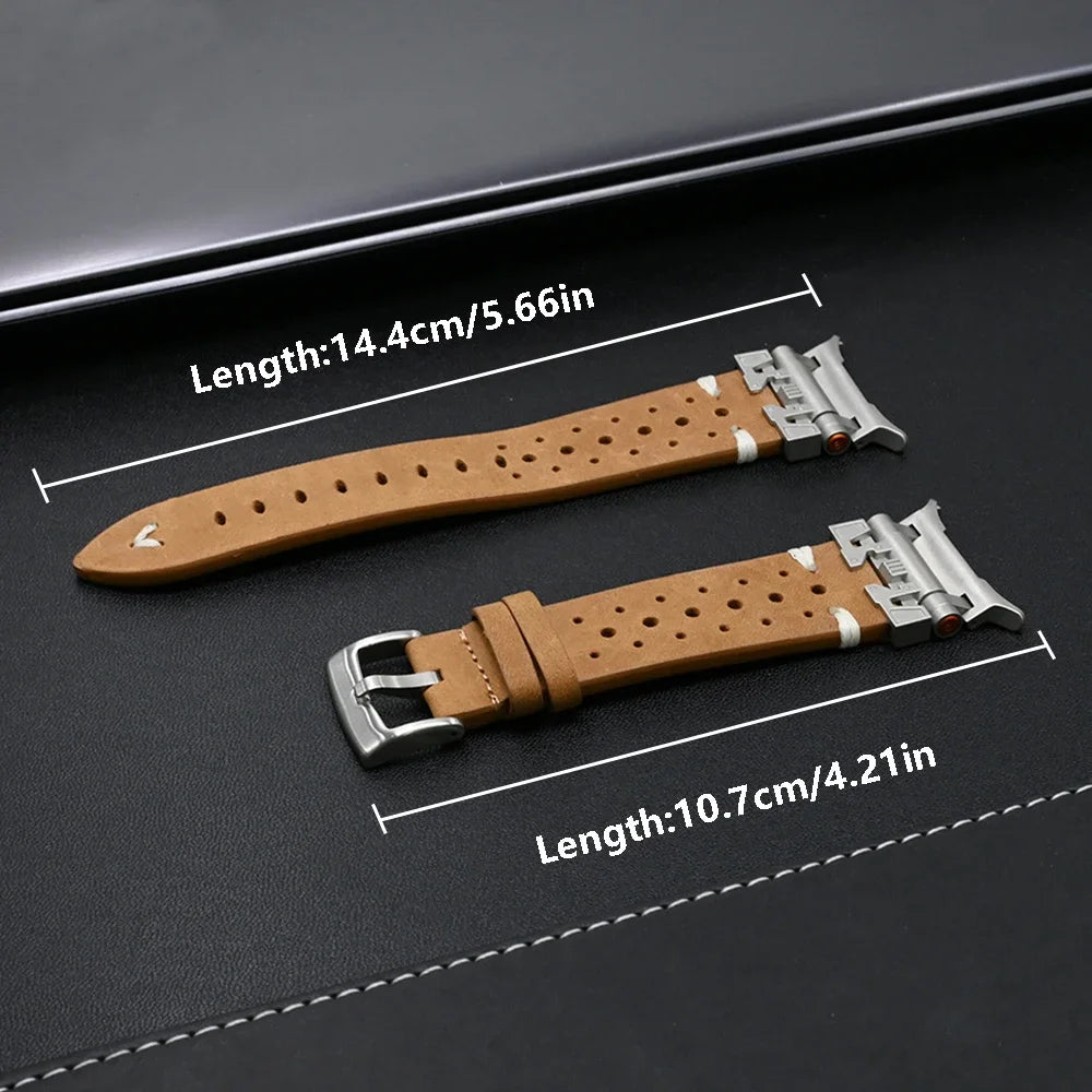 Premium Rocco Galaxy Ultra Leather Band for Smartwatches - Durable & Stylish Watch Strap for Men & Women - Perfect for Work, Gym & Everyday Wear