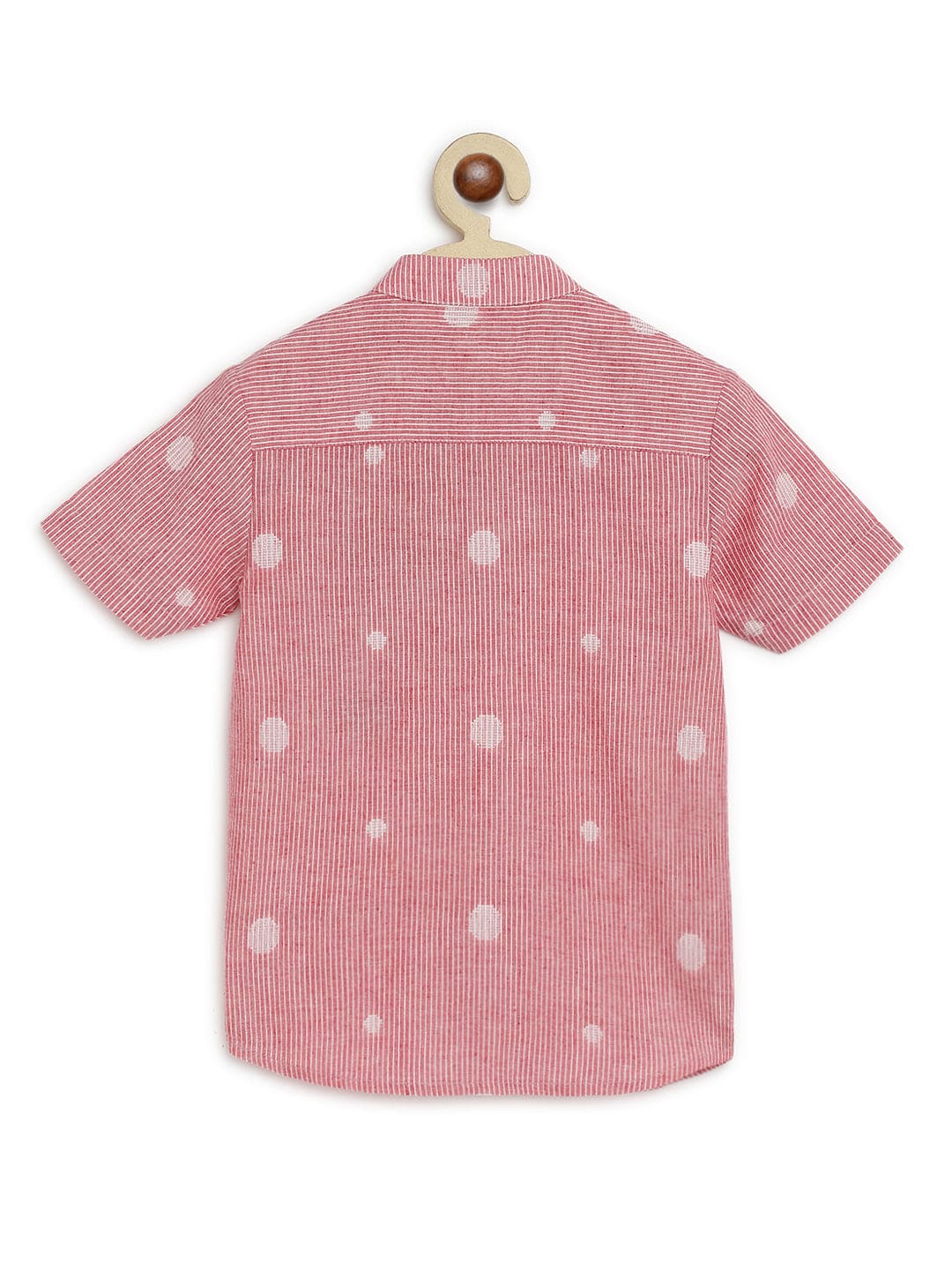 Boys' Sheep Embroidered Cotton Shirt - Pink Cute Casual Top for Kids | Perfect for School, Playdates & Family Outings