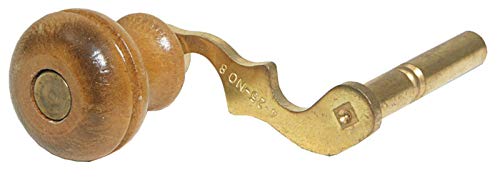 Brass Blessing Lock Key Crank for Antique Grandfather Clocks - No.14 (5236) Key Size - Perfect for Clock Repair & Mainspring Winding