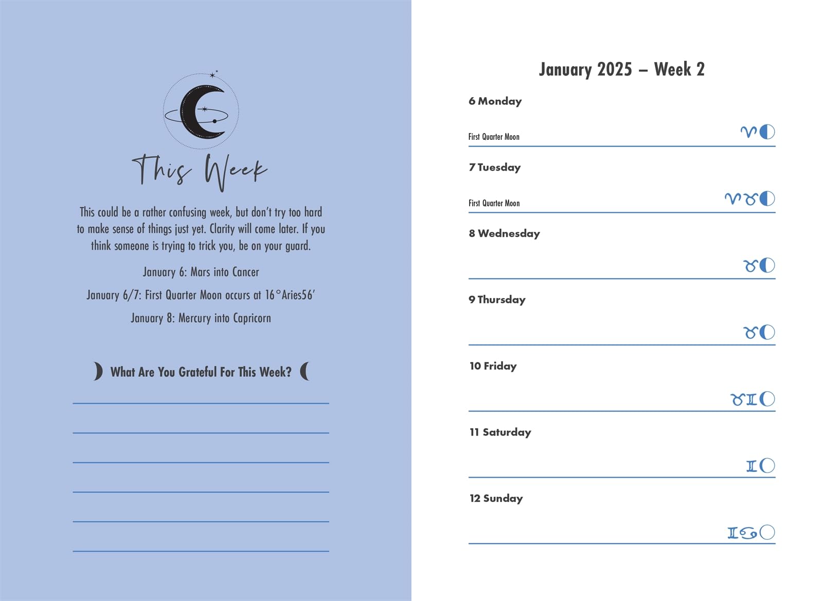 Moonology™ Diary 2025 - Lunar Planner & Astrology Journal for Manifestation, Goal Setting & Moon Phases Tracking | Perfect for Spiritual Growth, Self-Care & Witchcraft Practices