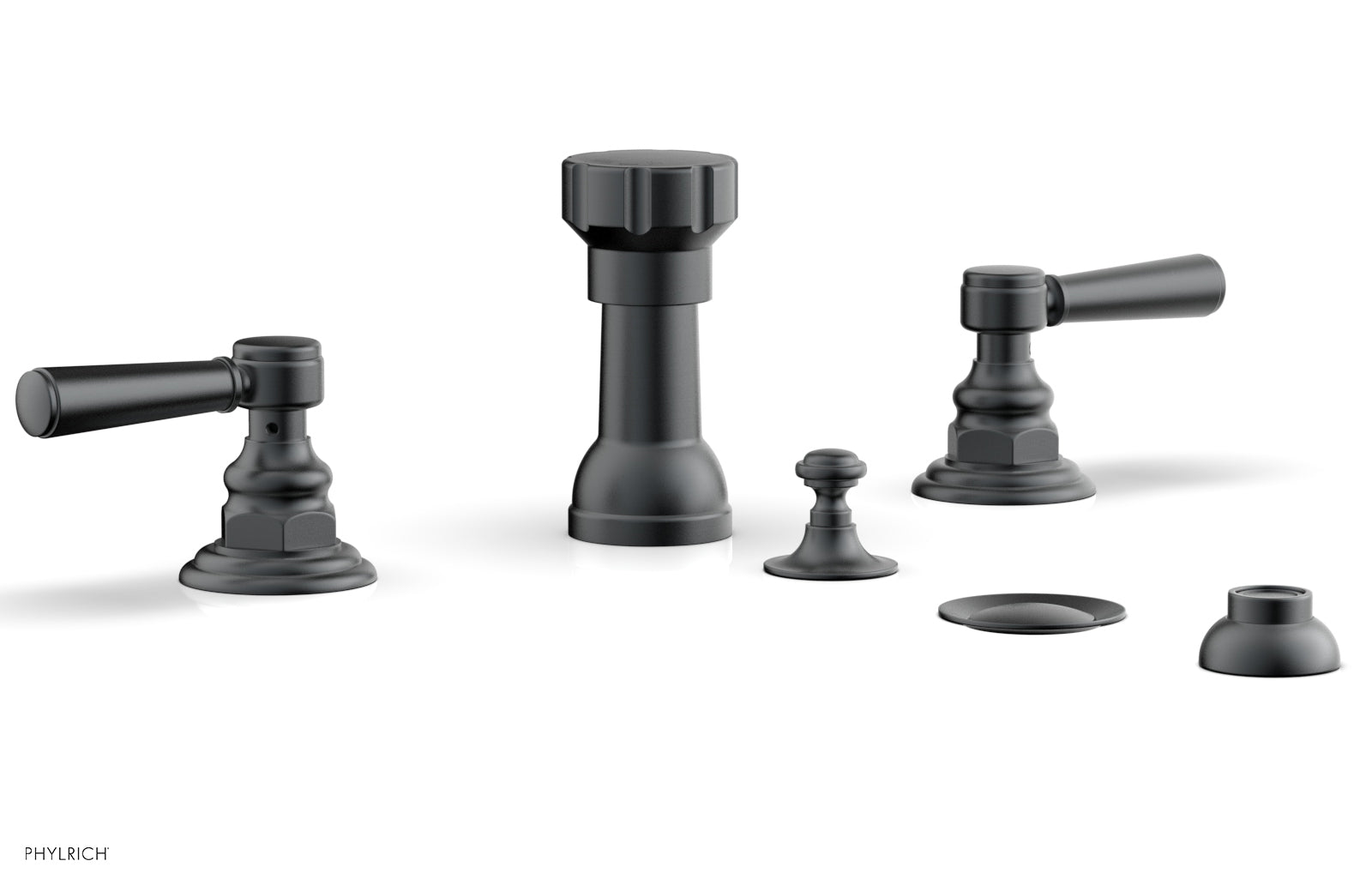 Premium HENRI 4-Hole Bidet Faucet Set with Lever Handles - Chrome Finish for Modern Bathrooms | Ideal for Bathroom Renovation & Luxury Home Upgrades