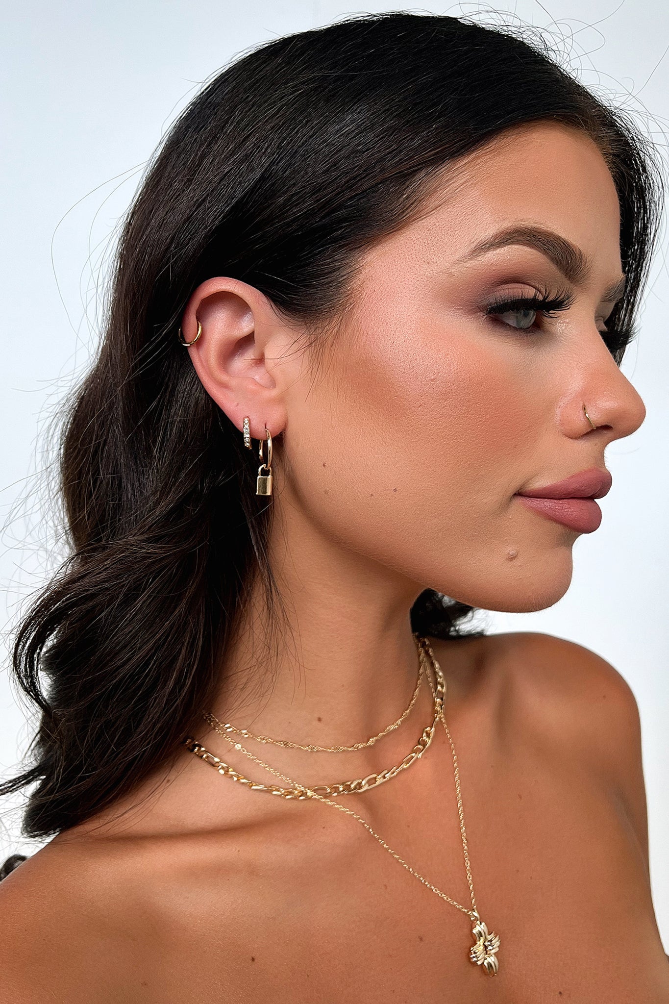 Cohen 2-Pack Gold Earrings for Women - Elegant Hoop & Stud Earring Set for Everyday Wear & Special Occasions