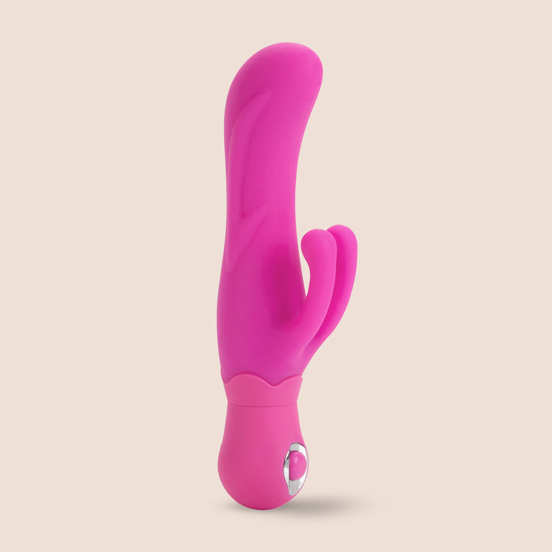 Posh Double Dancer - Compact Silicone Rabbit Vibrator for Women | Powerful Dual Stimulation | Waterproof & Rechargeable | Perfect for Couples Play & Solo Pleasure