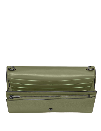 Coach Foldover Crossbody Clutch in Polished Pebble Leather - Stylish Women's Handbag for Everyday Use, Work, and Evening Out