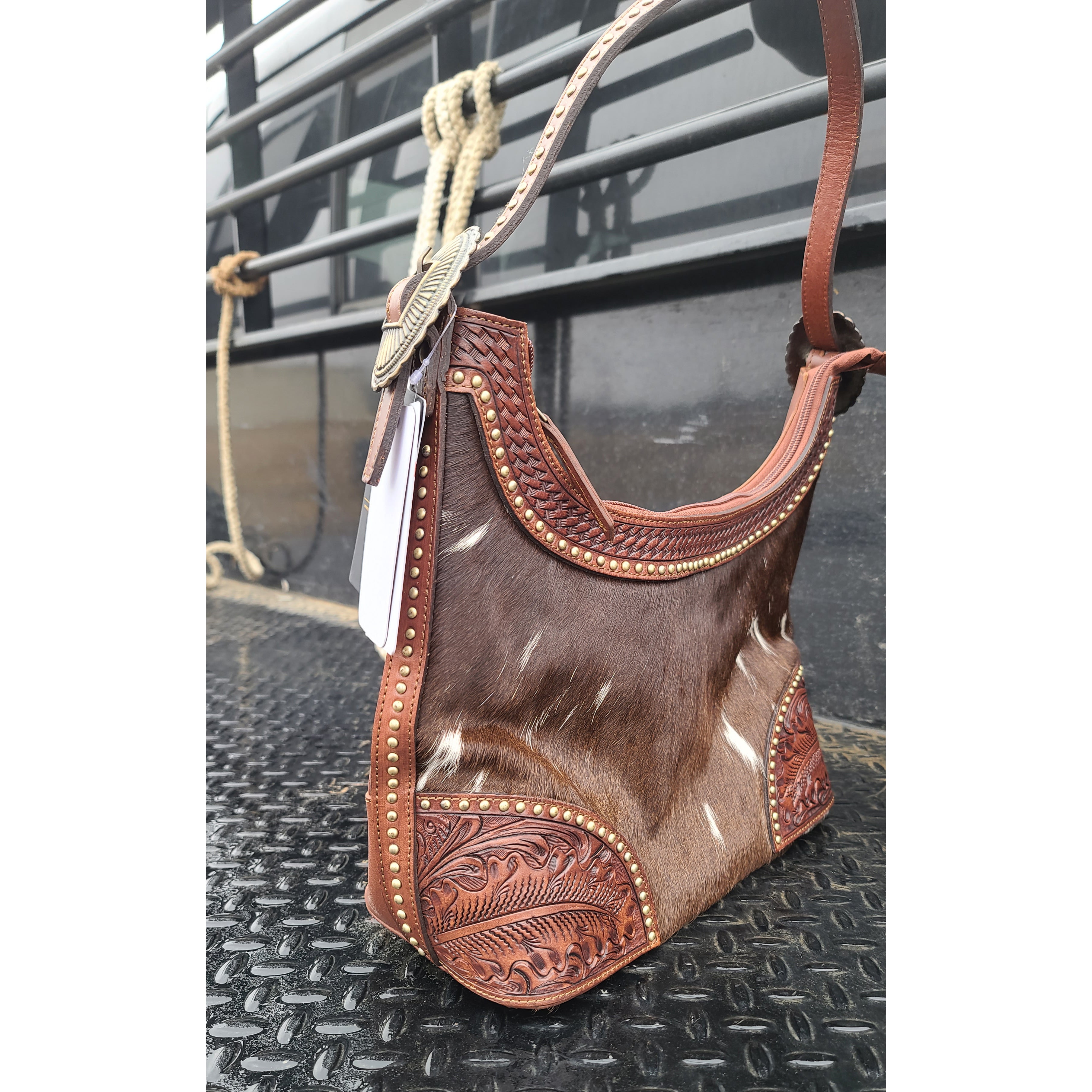 American Darling Genuine Cowhide Shoulder Bag for Women - Stylish Leather Crossbody Purse for Work, Travel & Everyday Use