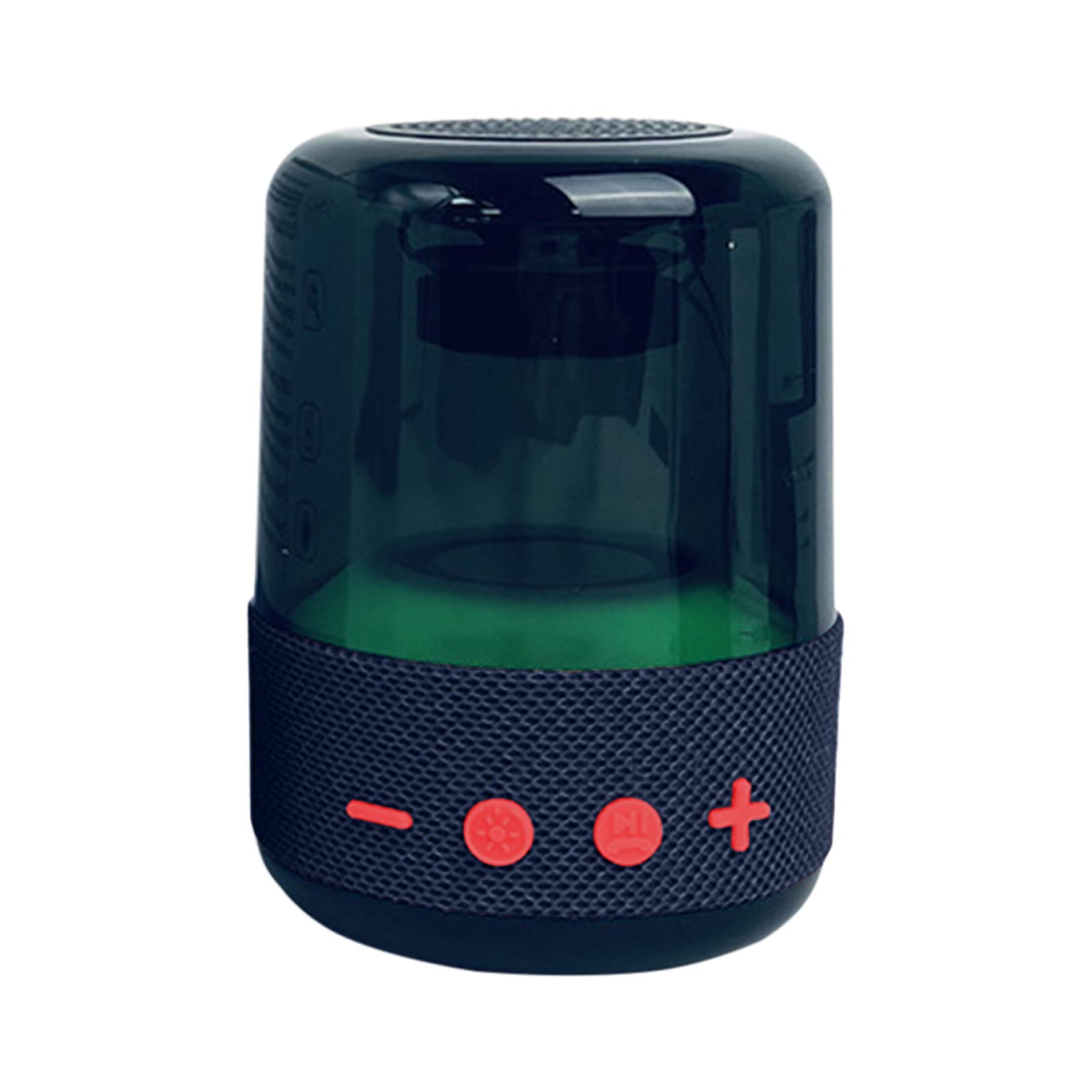 Portable Mini Bluetooth Speaker with Subwoofer, Bluetooth 5.0 Wireless Speaker - Home, Outdoor, Desktop Use with Colorful LED Lights - Compatible with Laptop, Mobile Phone (Black) | Perfect for Travel, Parties, and Home Entertainment