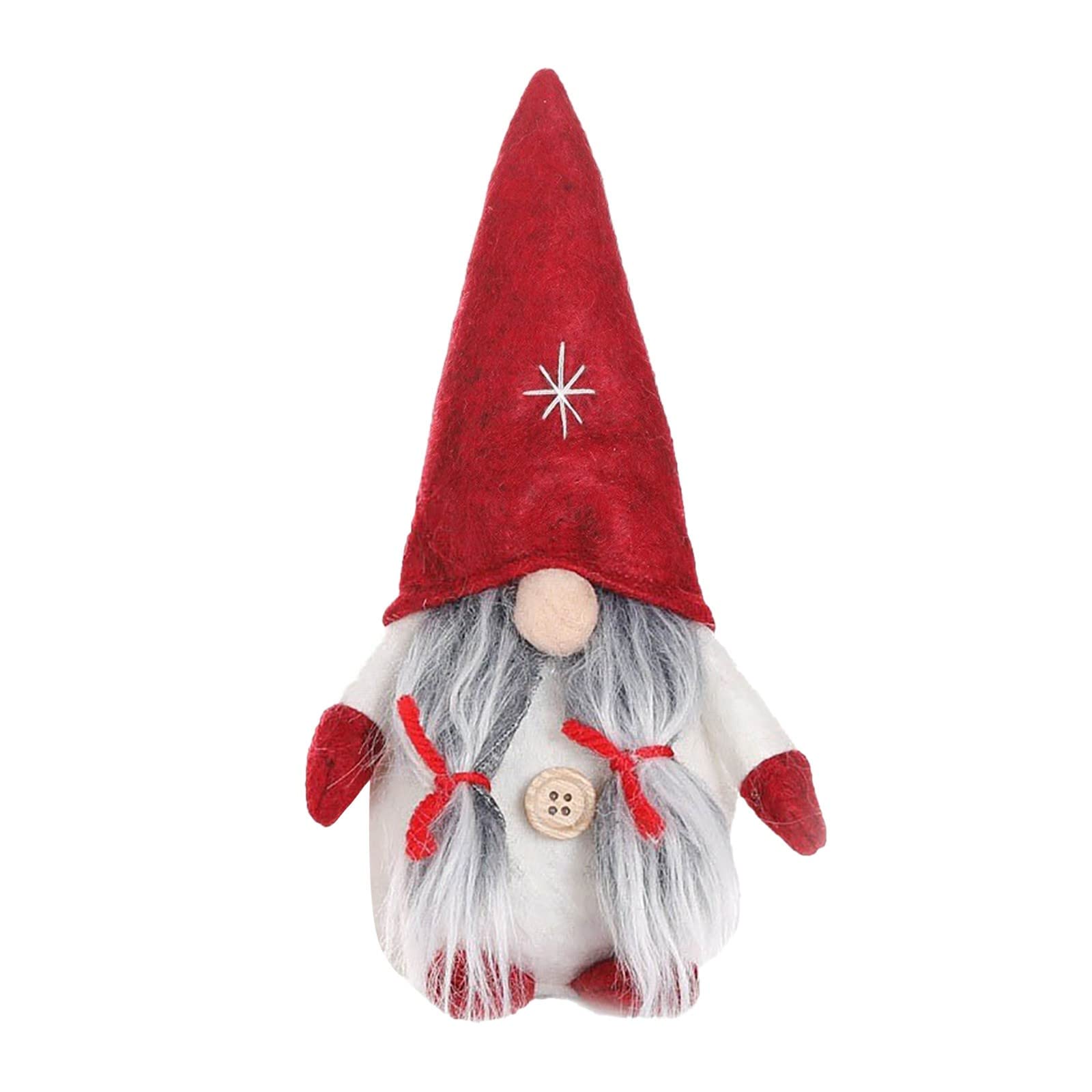 Personalized Christmas Ornaments 2023 - Funny Holiday Decor, Faceless Gnome Plush Dolls for Tree & Home Decorations - Perfect Gift for Women, Breast Cancer Awareness & Christmas House Decor