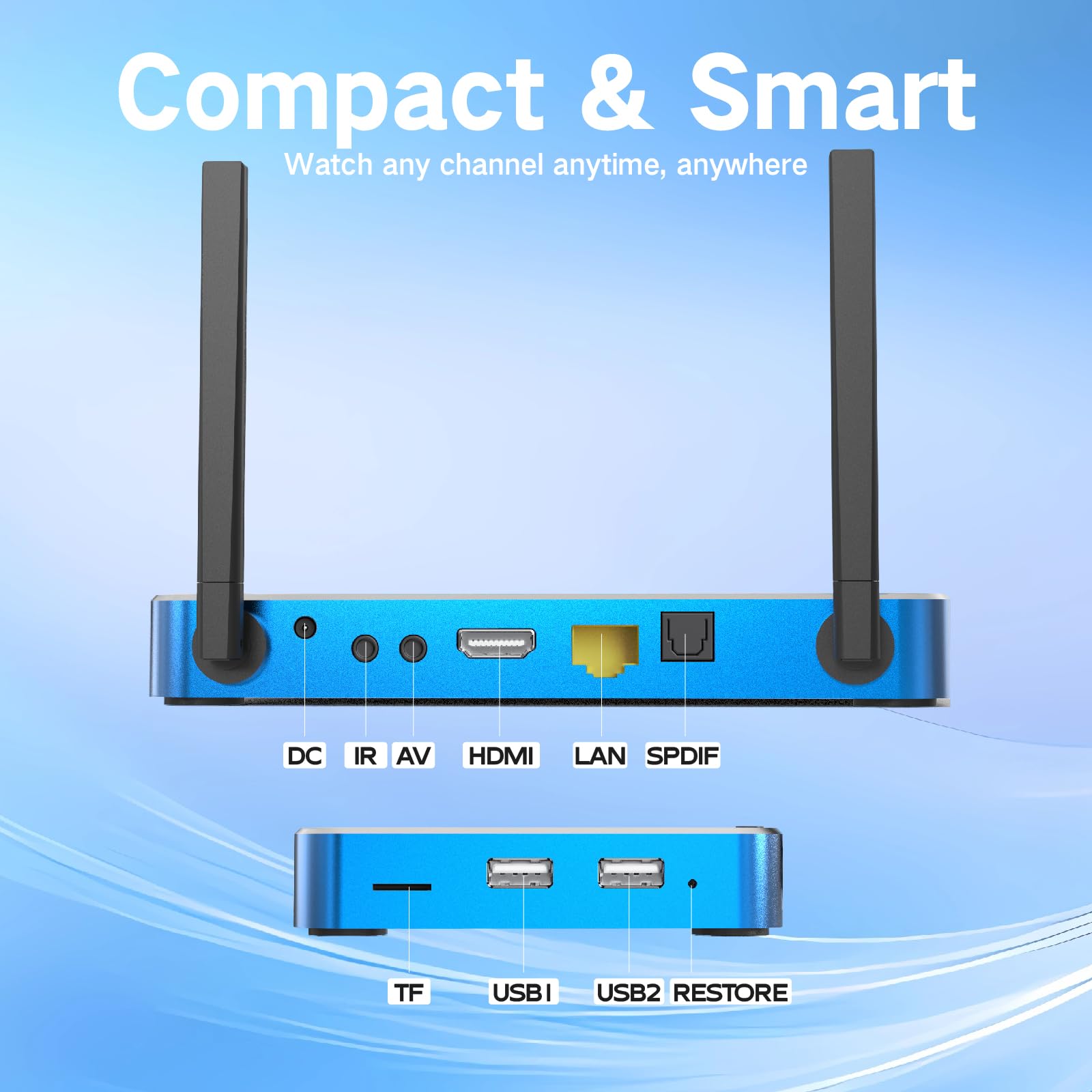 S6 MAX Android TV Box - 6K UHD Streaming Media Player with Voice Remote, Quad-Core Processor, 4GB RAM, 32GB Storage - Perfect for Netflix, Hulu, Prime Video & Home Theater Entertainment