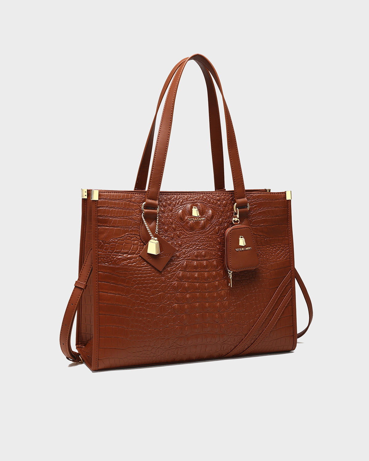 Premium Apollo 2 Tote Bag in Caramel - Stylish & Durable Canvas Shopping Bag for Women - Perfect for Work, Gym, Beach & Everyday Use