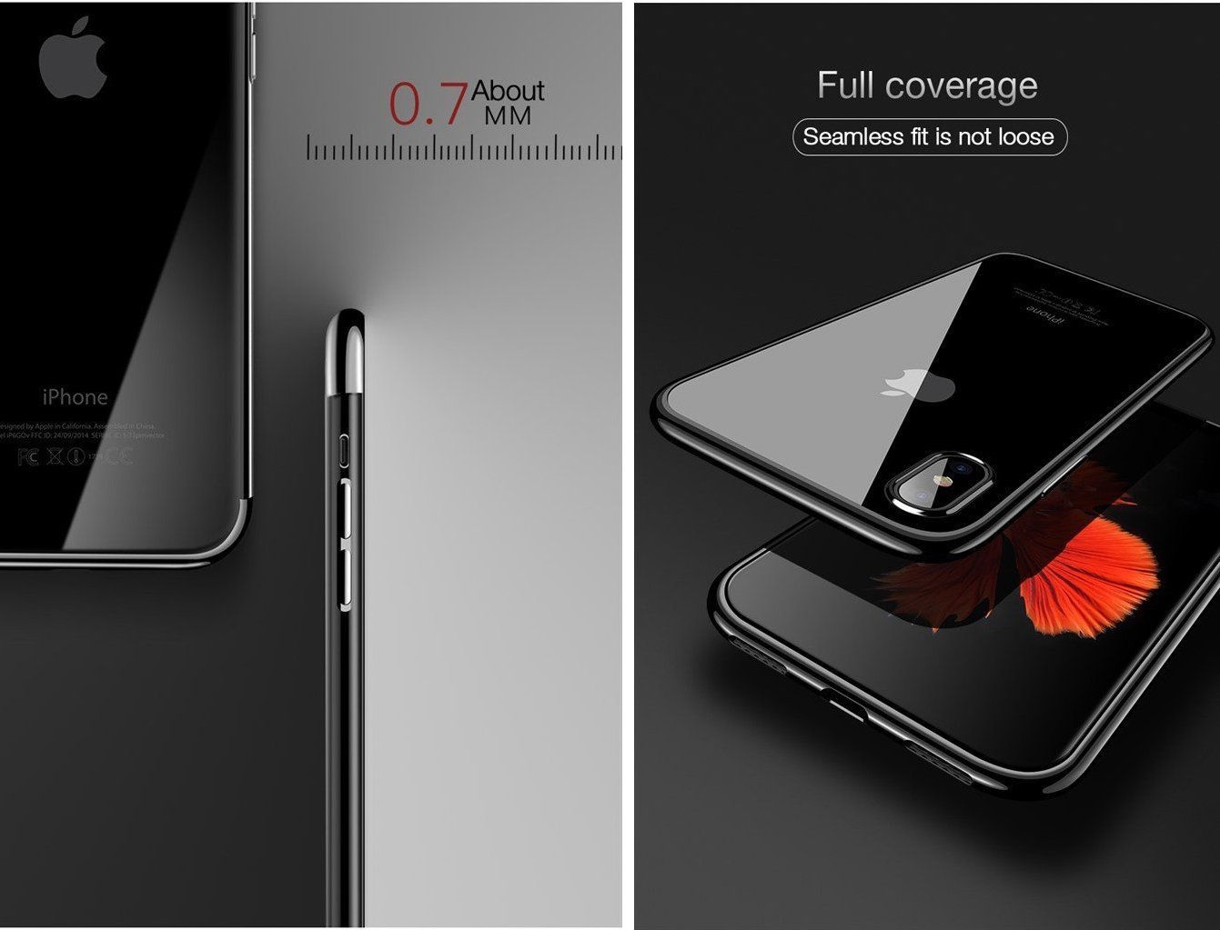 Ultra Thin Crystal Clear iPhone X Case - Soft Flexible TPU Silicone Protective Cover for Apple iPhone X | Slim Fit, Shockproof, Scratch Resistant | Perfect for Everyday Use, Travel & Outdoor Activities
