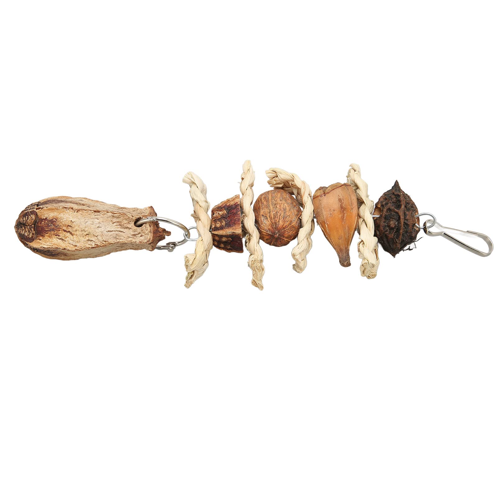Naroote Natural Corn Leaf Chew Toy for Cockatiels & Budgies - Durable Beak Grinding & Biting Bird Toy for Parakeets, Parrots - Perfect for Cage Enrichment & Stress Relief