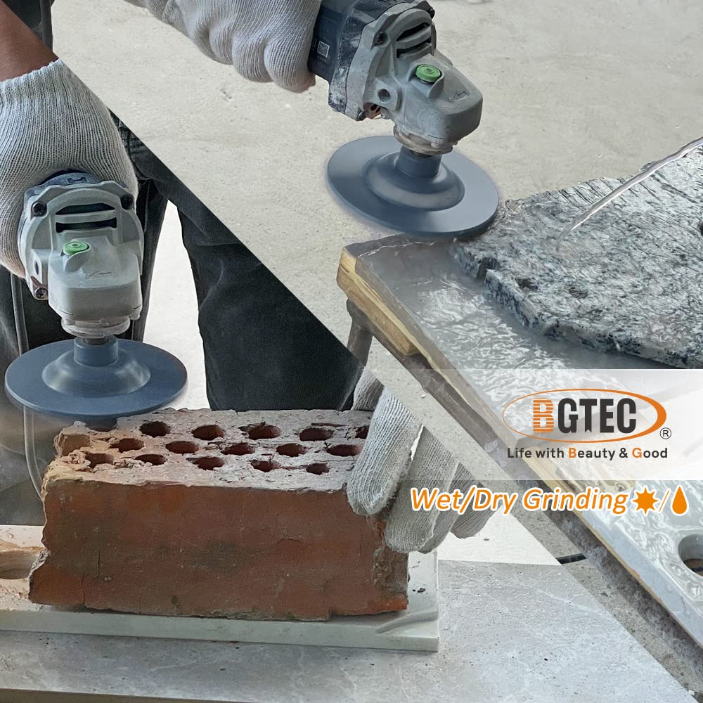 4 Inch Turbo Diamond Grinding Wheel for Concrete & Masonry - 12 Segments with 5/8