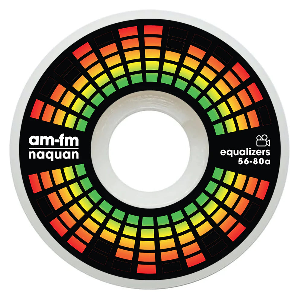 56mm AM FM Equalizer Street Cruiser Wheels - High-Performance Skateboard Wheels for Smooth Cruising & Street Skating