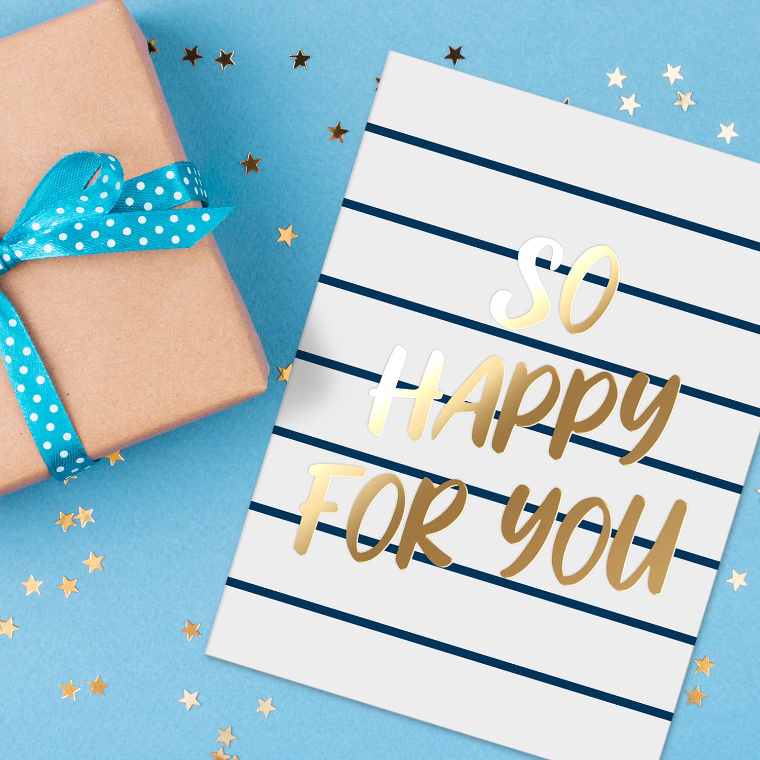 Sweetzer & Orange Set of 48 Congratulations Greeting Cards with Envelopes - Gold Foil Graduation Cards (4.25x5.75