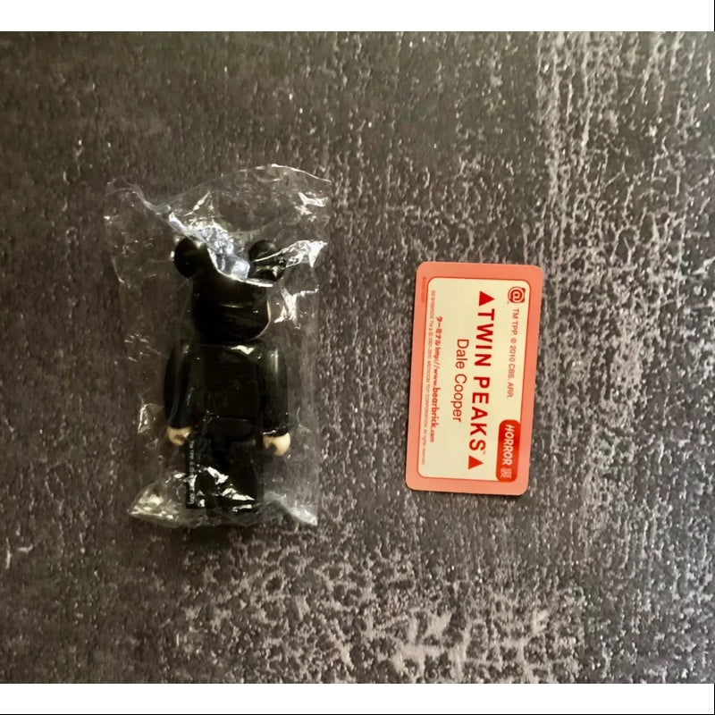 Bearbrick Series 21 Secret Twin Peaks Dale Cooper 100% Collectible Figure - Perfect for Anime Fans, Home Decor & Gift Giving