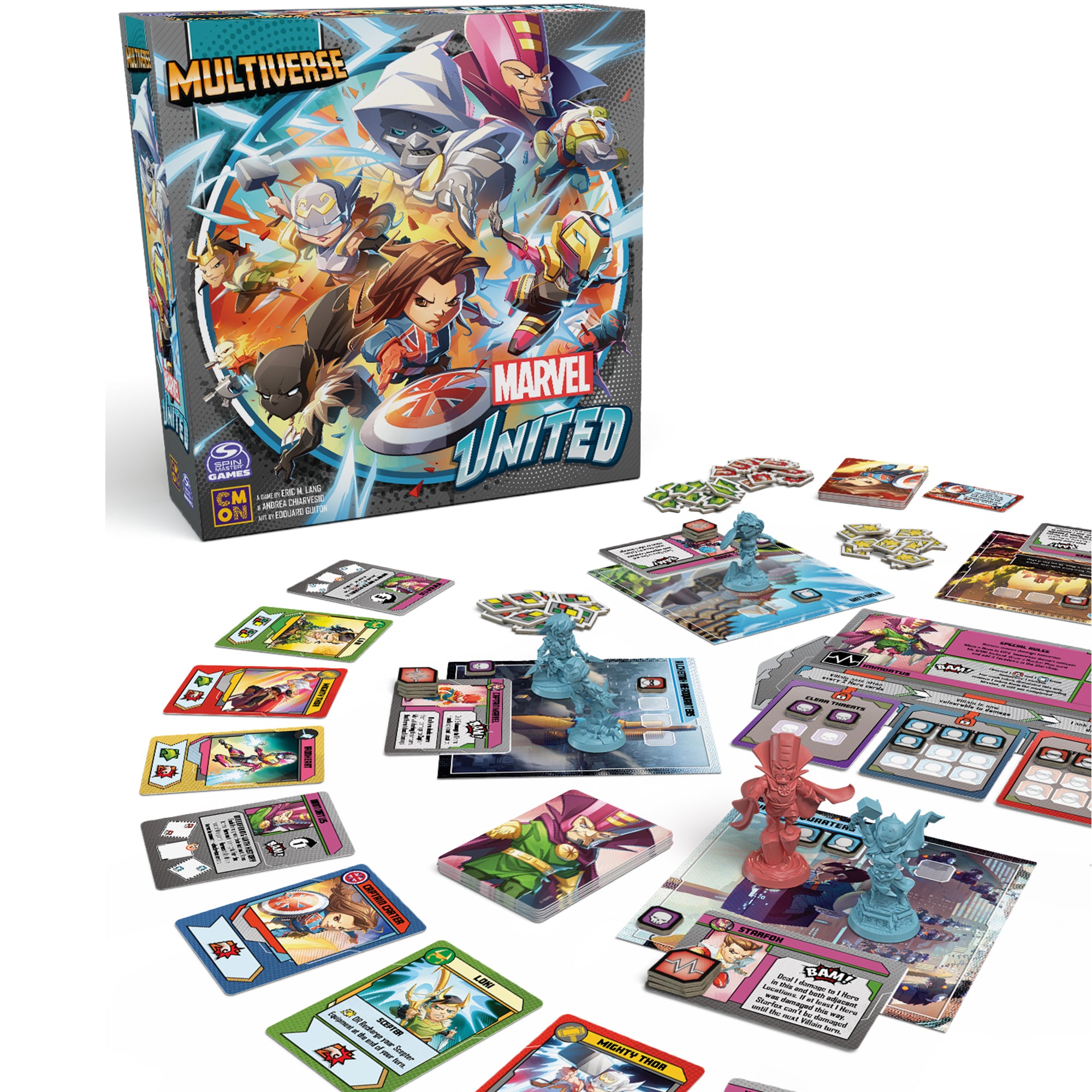 Marvel United: Multiverse Core Box - Superhero Board Game for 2-4 Players | Perfect for Family Game Night & Comic Book Fans