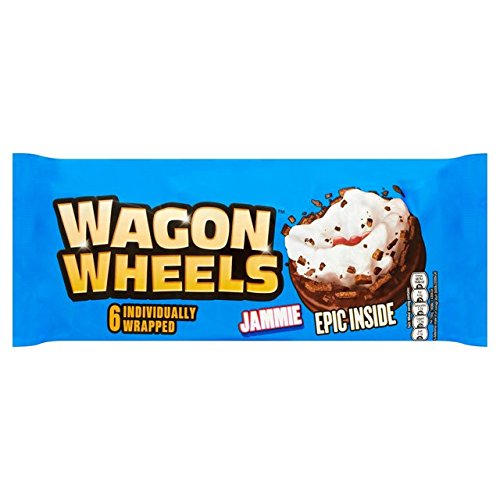 Burtons Wagon Wheels Wheelies Jammie Biscuits 190g - Crunchy British Snack for Kids Lunchboxes, Tea Time & On-the-Go Treats