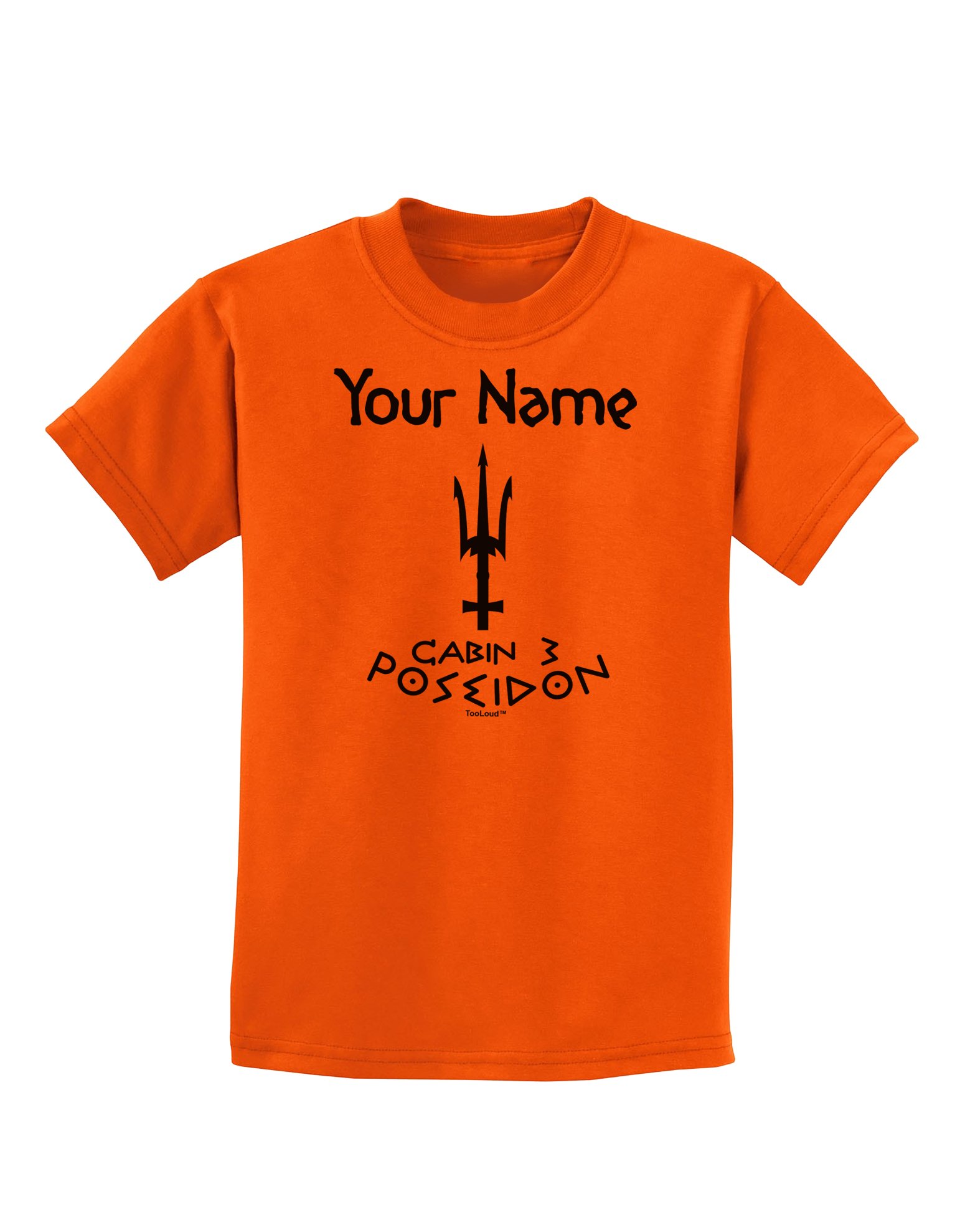 Personalized Poseidon Cabin 3 T-Shirt for Kids - Greek Mythology Inspired Graphic Tee | Perfect for Percy Jackson Fans, Birthday Gifts & Themed Parties