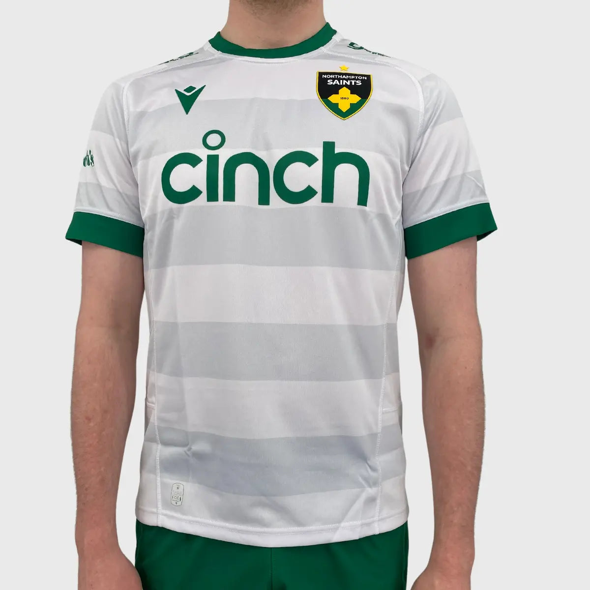 Northampton Saints 2024/25 Macron Away Replica Rugby Jersey - Authentic Performance Jersey for Rugby Fans & Match Day Support