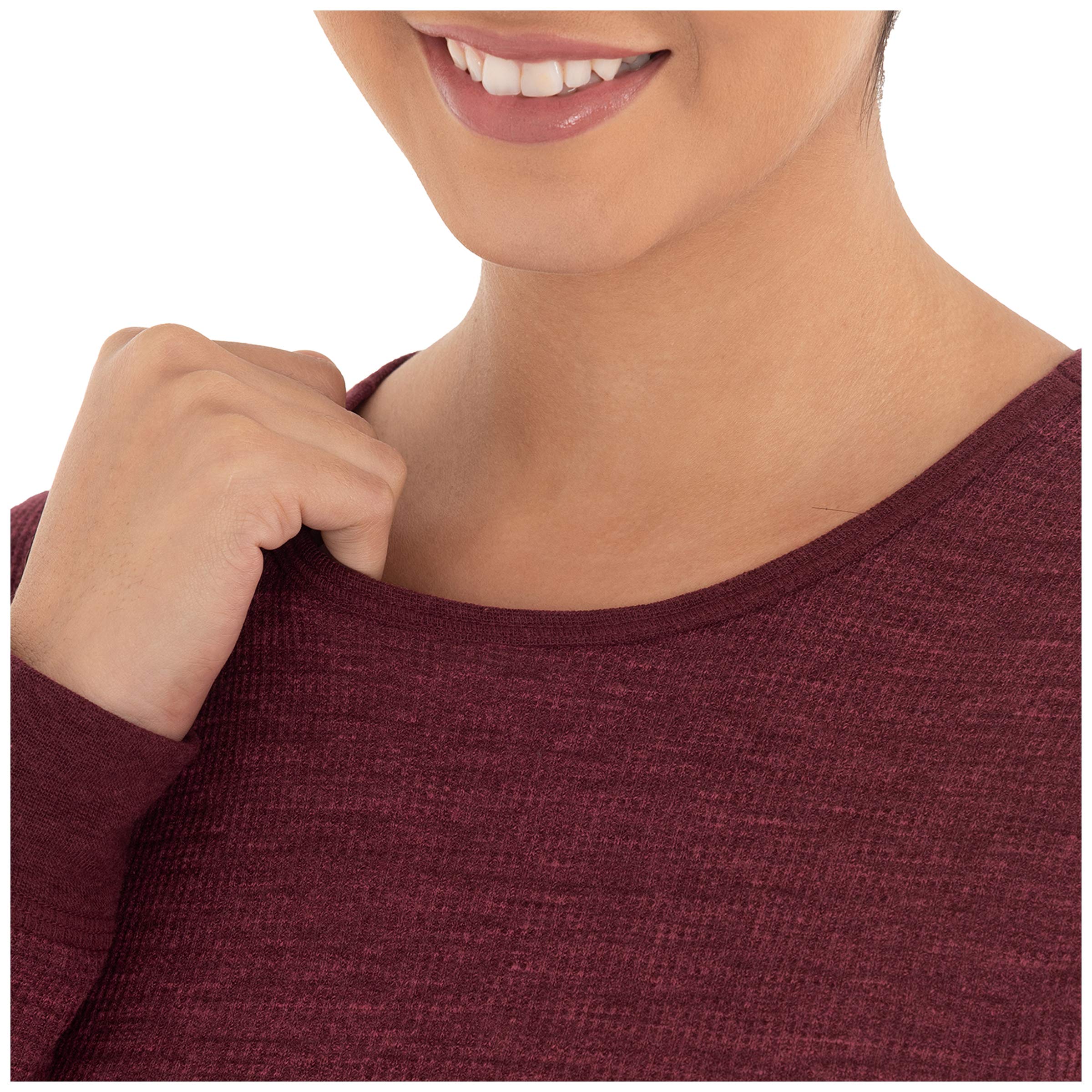Fruit of the Loom Women's Micro Waffle Premium Thermal Underwear Set - Cozy Winter Base Layer for Cold Weather & Outdoor Activities