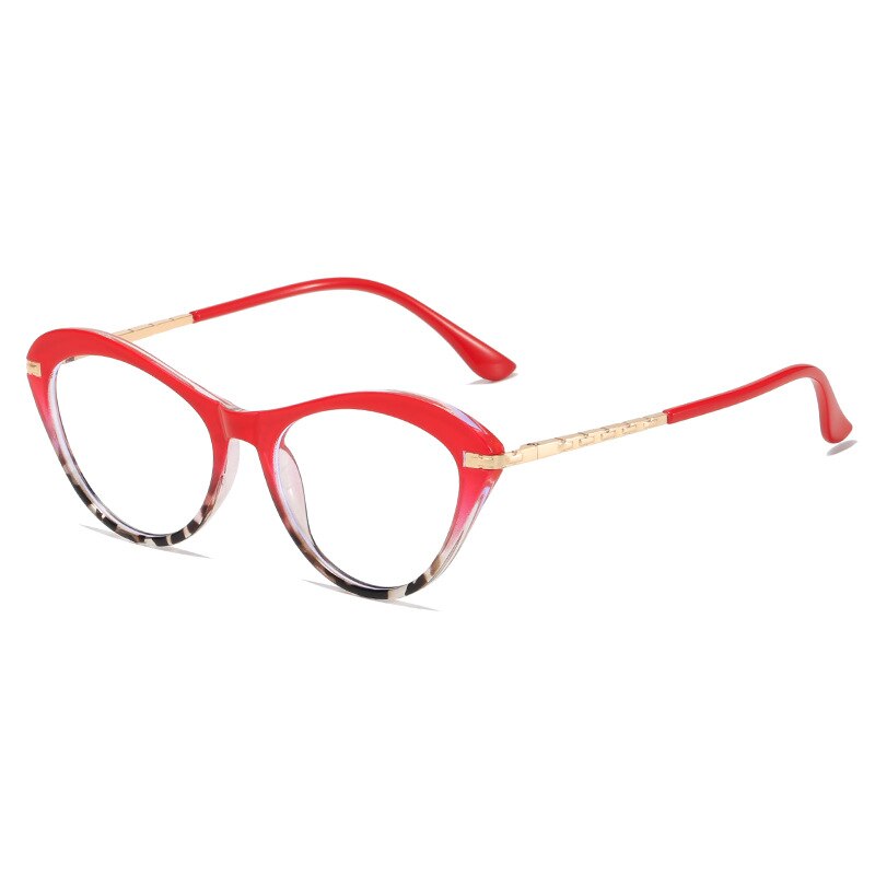 CCspace Women's Full Rim Square Cat Eye Titanium Eyeglasses Frame - Lightweight TR90 Material for Comfort, Fashionable Square Cat Eye Glasses for Women - Perfect for Office, Reading & Everyday Wear