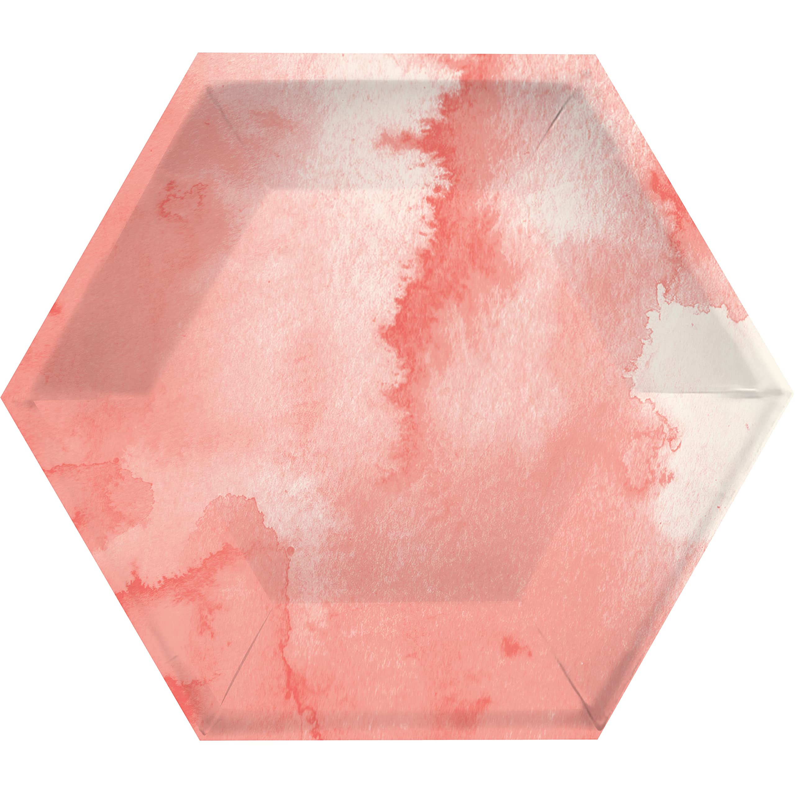 24-Pack Watercolor Wash Pink Dessert Plates - Elegant Party Tableware for Weddings, Baby Showers & Birthday Celebrations