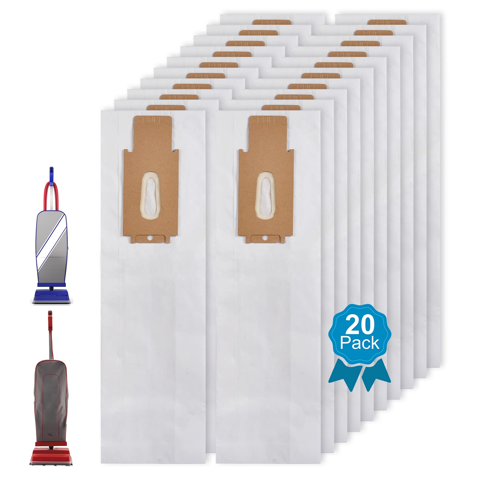KEEPOW 20 Pack Vacuum Cleaner Bags for Oreck Type CC - Compatible with All XL Upright Vacuums | HEPA Filtration | Ideal for Home, Office & Pet Hair Cleaning